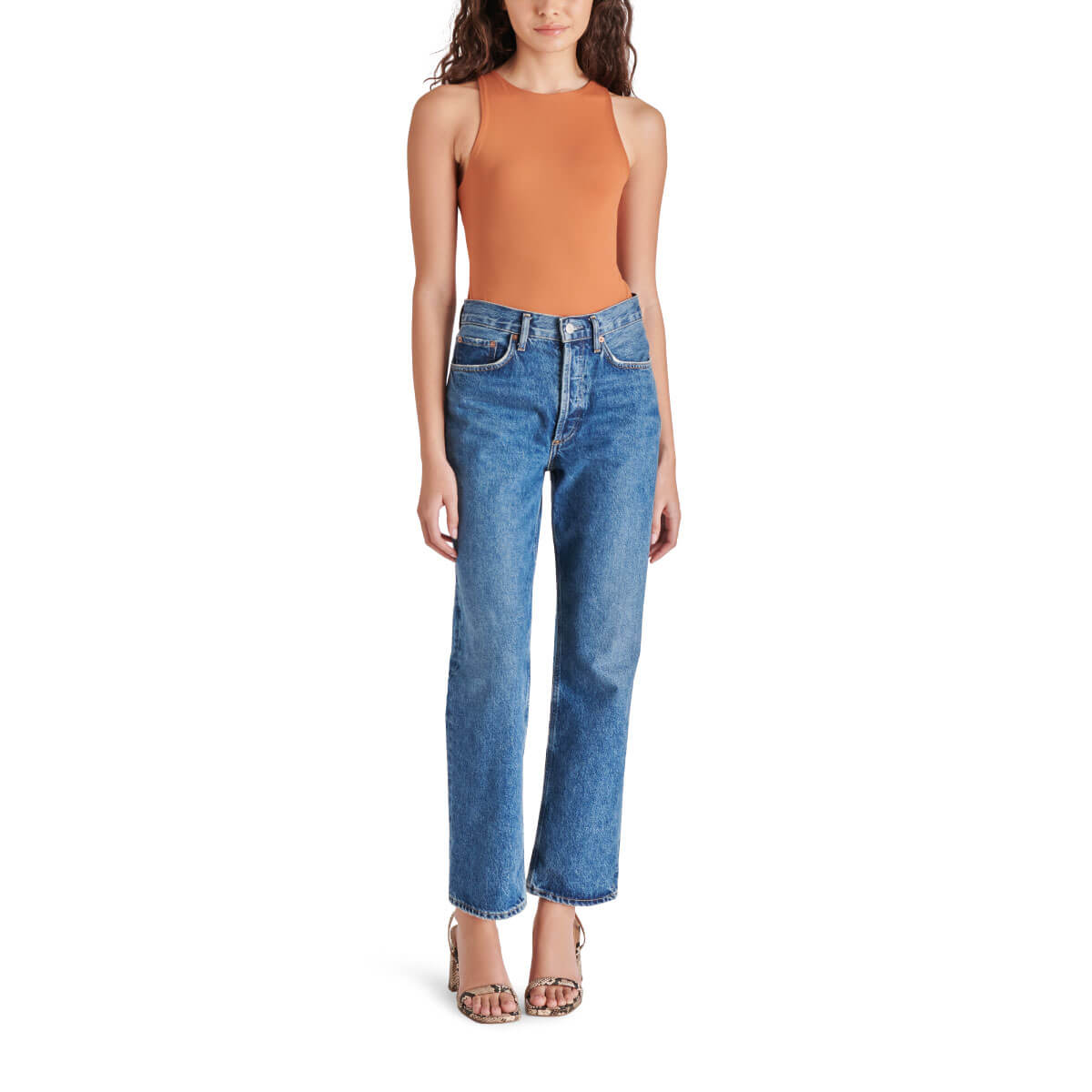 Steve Madden Nico Bodysuit sienna front | MILK MONEY milkmoney.co | cute tops for women. trendy tops for women. cute blouses for women. stylish tops for women. pretty womens tops.