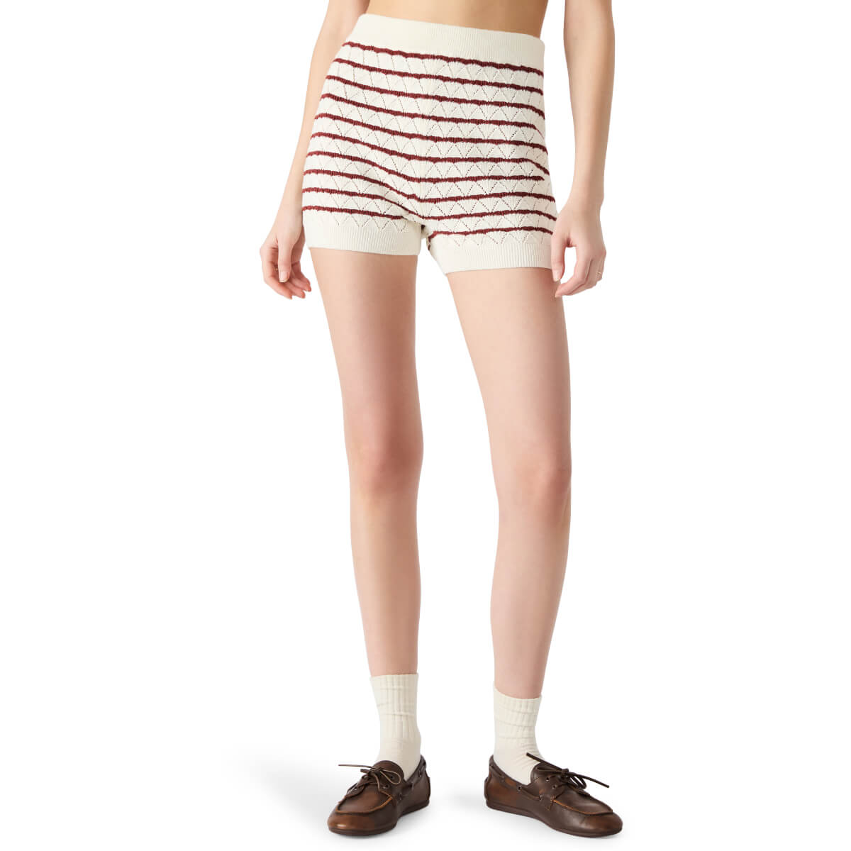 Steve Madden Norris Striped Knit Short | MILK MONEY milkmoney.co | cute clothes for women. womens online clothing. trendy online clothing stores. womens casual clothing online. trendy clothes online. trendy women's clothing online. ladies online clothing stores. trendy women's clothing stores. cute female clothes.