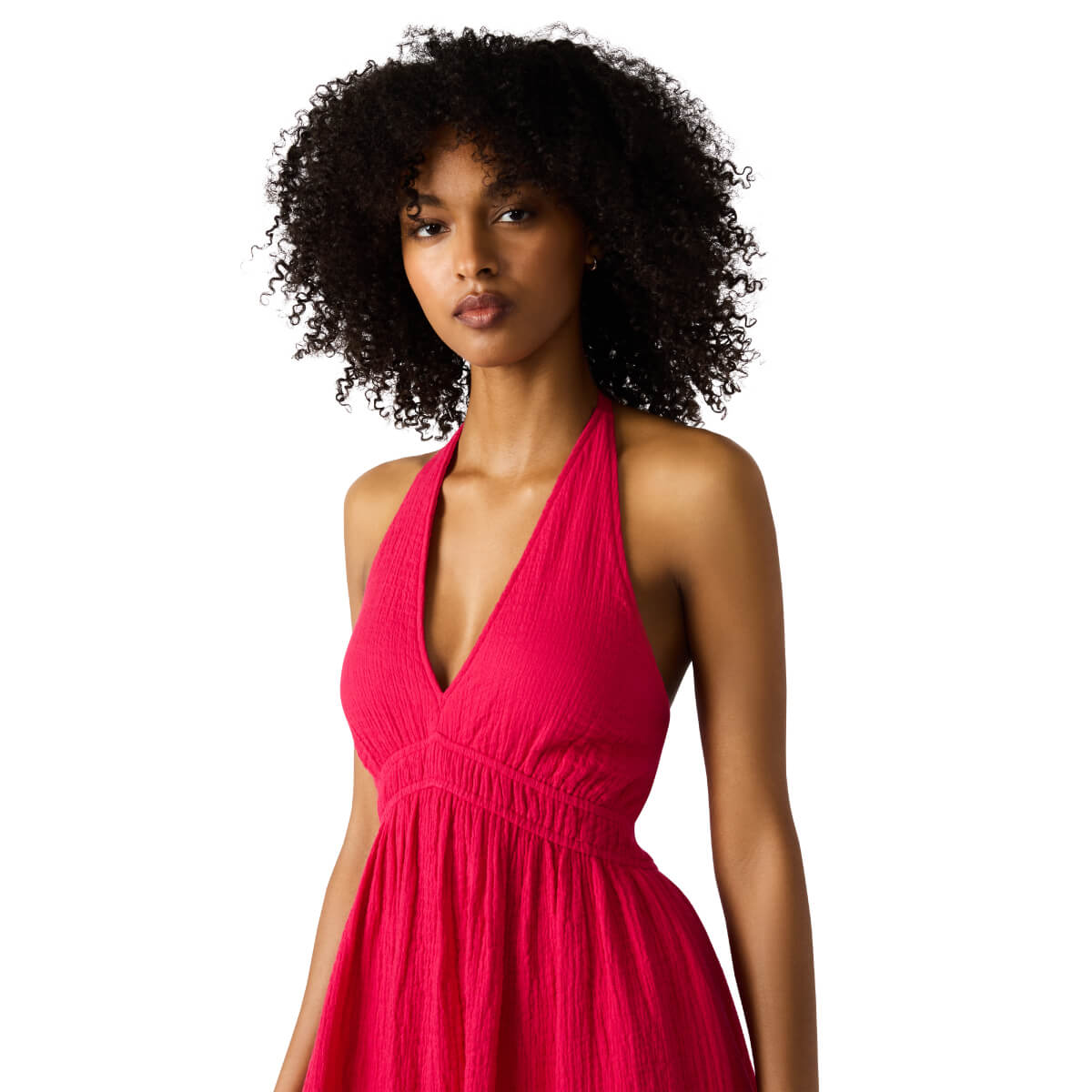 Steve Madden Piper Halter Tie Midi Dress