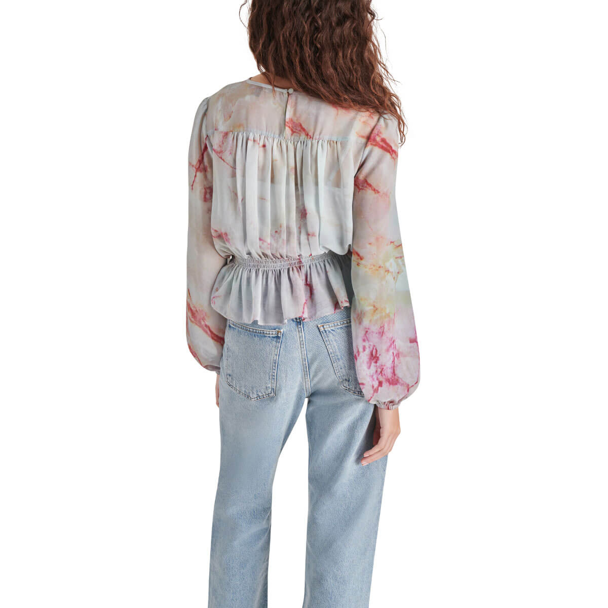 Steve Madden Pyper Top misty rose back | MILK MONEY milkmoney.co | cute tops for women. trendy tops for women. cute blouses for women. stylish tops for women. pretty womens tops.