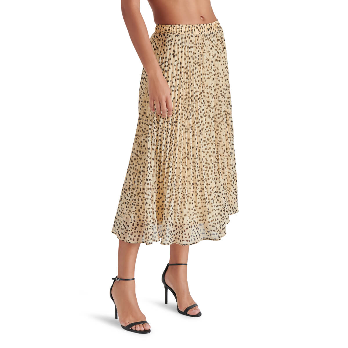 Steve Madden Raina Animal Print Midi Skirt