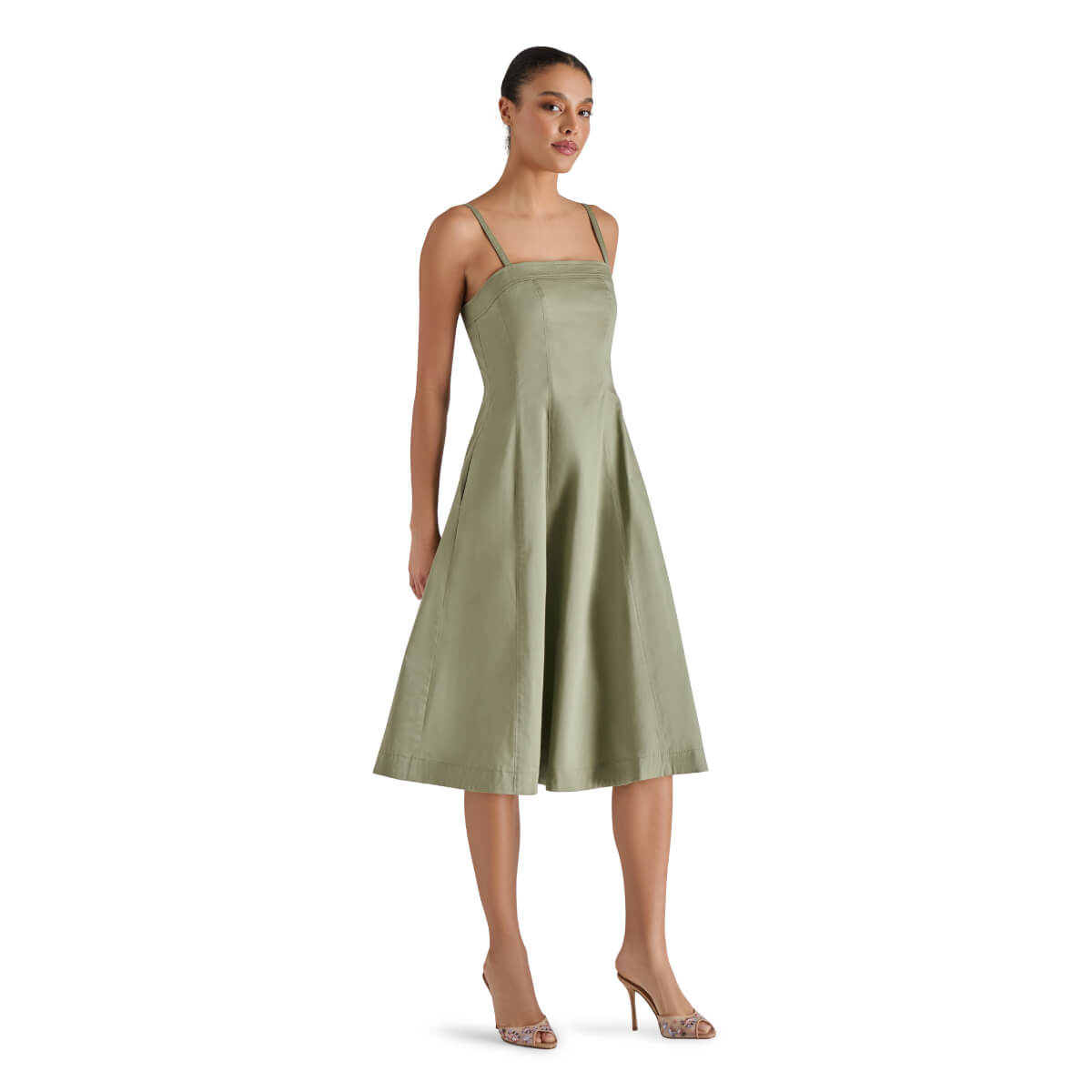 Steve Madden Raleigh Stretch Cotton Midi Dress