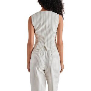 Steve Madden Selene Striped Vest white back | MILK MONEY milkmoney.co | cute tops for women. trendy tops for women. cute blouses for women. stylish tops for women. pretty womens tops.