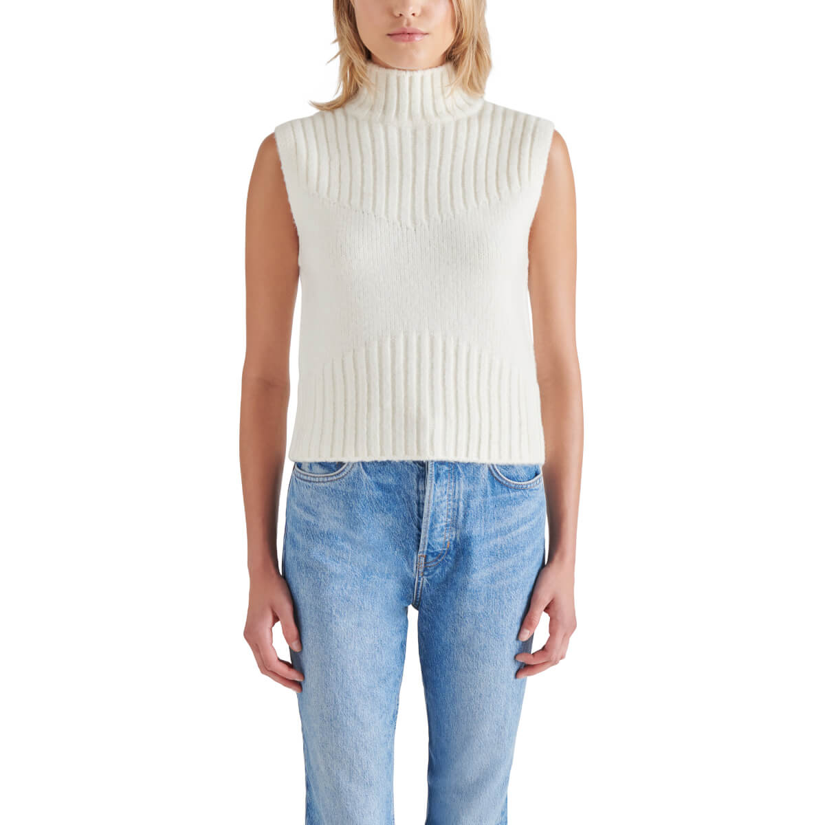 Steve Madden Serin Sweater cream front| MILK MONEY milkmoney.co | cute clothes for women. womens online clothing. trendy online clothing stores. womens casual clothing online. trendy clothes online. trendy women's clothing online. ladies online clothing stores. trendy women's clothing stores. cute female clothes.