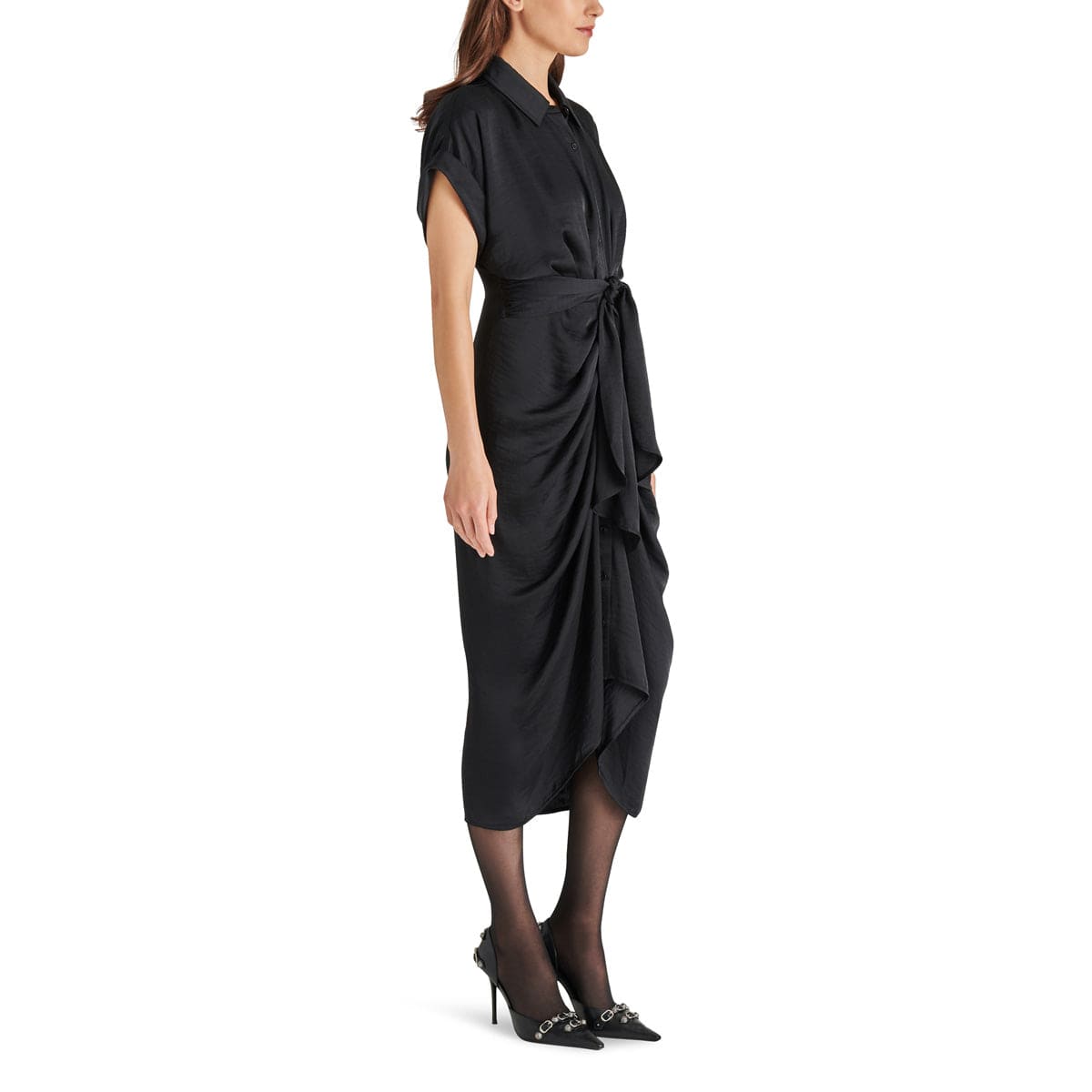 Steve Madden Tori Dress black side | MILK MONEY milkmoney.co | cute clothes for women. womens online clothing. trendy online clothing stores. womens casual clothing online. trendy clothes online. trendy women's clothing online. ladies online clothing stores. trendy women's clothing stores. cute female clothes.