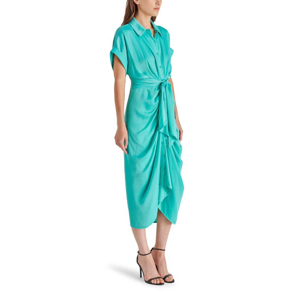 Steve Madden Tori Dress turq side | MILK MONEY milkmoney.co | cute clothes for women. womens online clothing. trendy online clothing stores. womens casual clothing online. trendy clothes online. trendy women's clothing online. ladies online clothing stores. trendy women's clothing stores. cute female clothes.