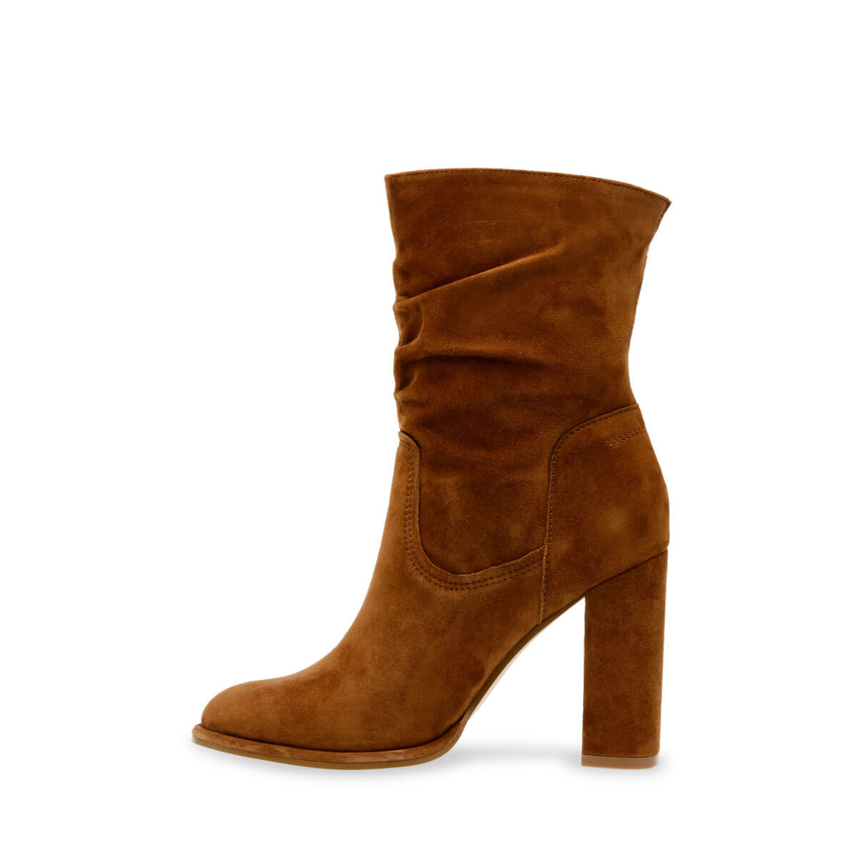 Steve Madden Vector Slouch Bootie chestnut side | MILK MONEY milkmoney.co | cute shoes for women. ladies shoes. nice shoes for women. footwear for women. ladies shoes online. ladies footwear. womens shoes and boots. pretty shoes for women. beautiful shoes for women.
