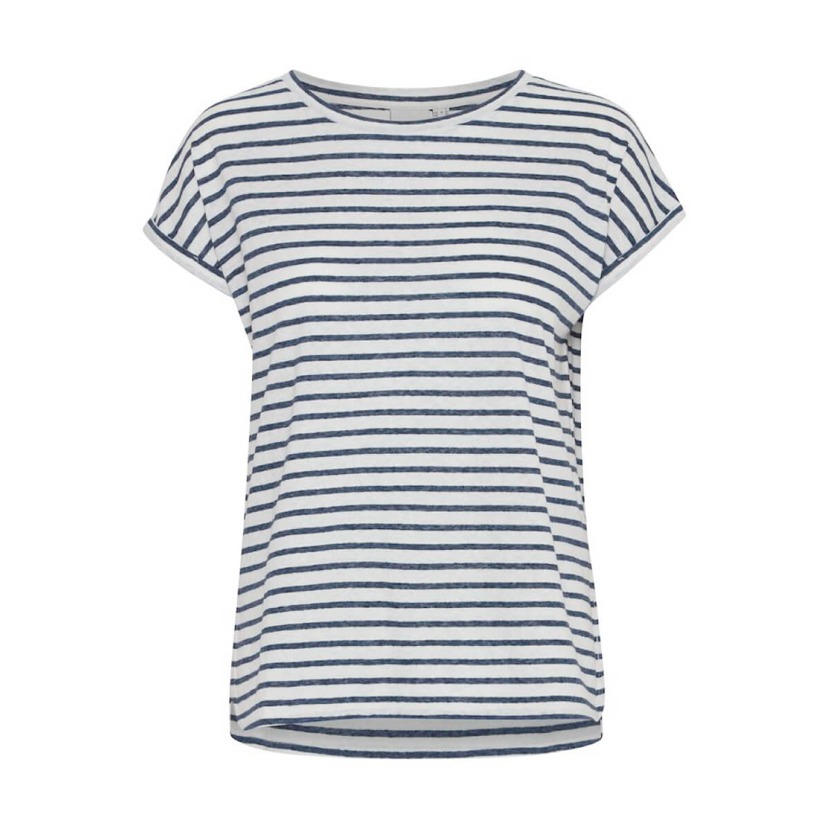 Striped Cap Sleeve T-Shirt black front | MILK MONEY milkmoney.co | cute tops for women. trendy tops for women. cute blouses for women. stylish tops for women. pretty womens tops.