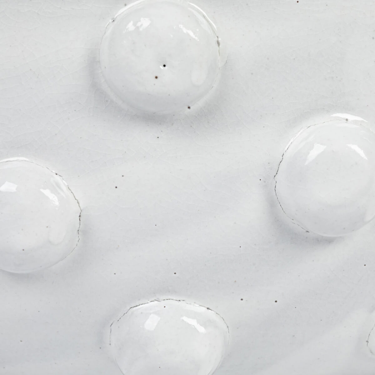 Terra-cotta Bubble Wide Bowl w/ Raised Dots