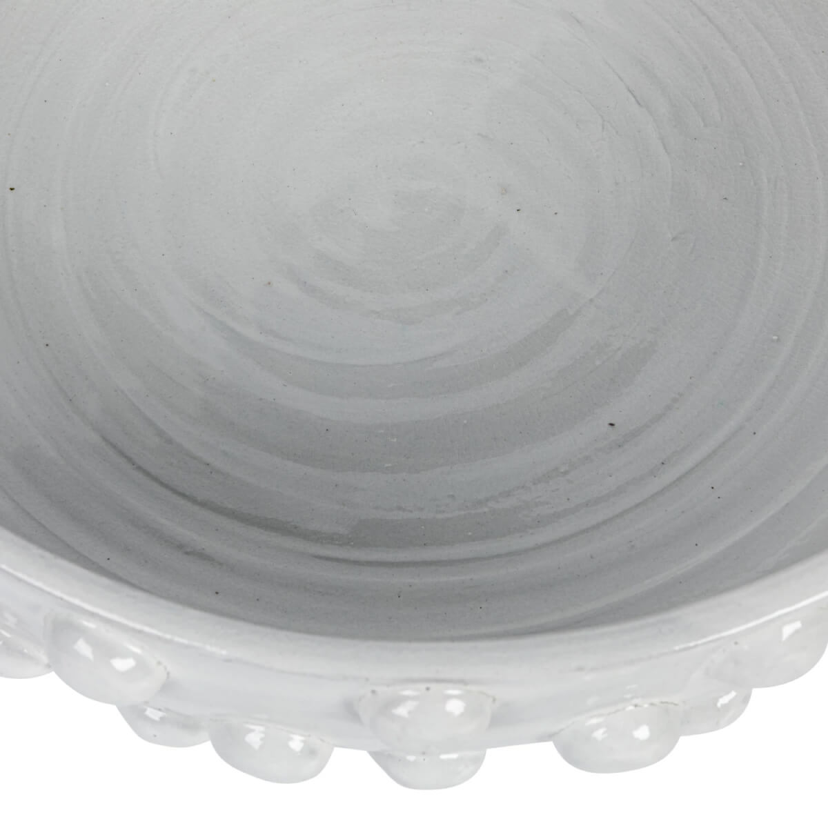 Terra-cotta Bubble Wide Bowl w/ Raised Dots