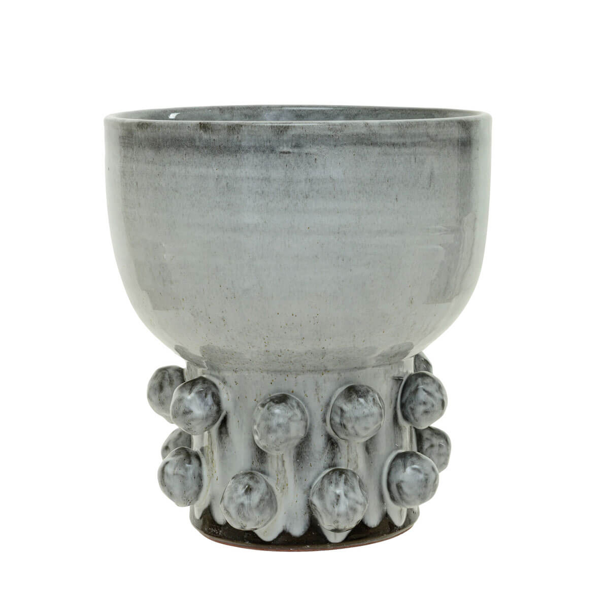 Terra-cotta Footed Vase Raised Dots Base front | MILK MONEY milkmoney.co | Home decor online, Modern home decor, Luxury home furnishings, Best home decor, Home accessories for sale, Living room furniture sets, Kitchen decor ideas, Wall art for home, Bathroom accessories, Vintage home decor, Minimalist home decor