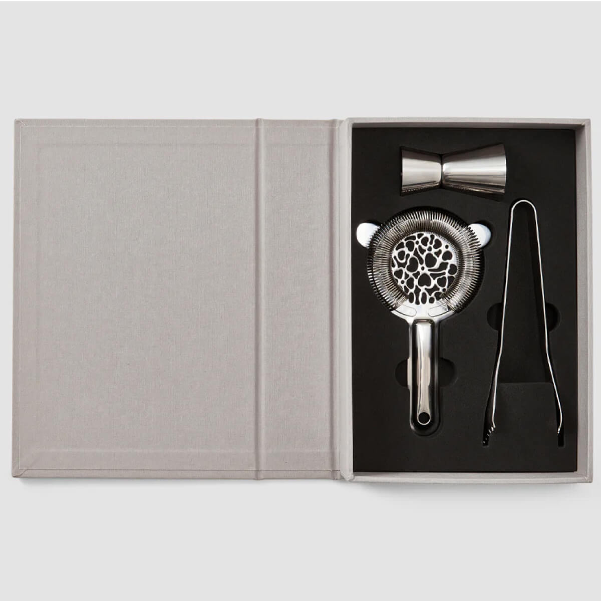 The Essentials Cocktail Tools inside | MILK MONEY milkmoney.co | white elephant gift ideas, gift, mother's day gift ideas, white elephant gift, gift shops near me