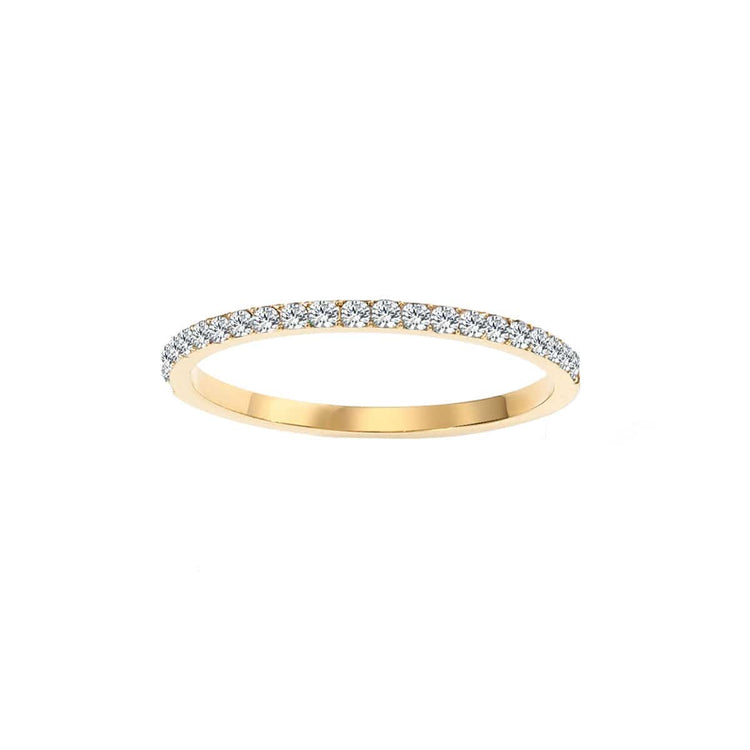 Thin Pavé Crystal Band Ring clear front | MILK MONEY milkmoney.co | cute rings, simple rings, casual rings, simple rings for women, trendy rings, cute rings for women, cute cheap rings, casual rings for women