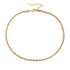 Twisted Rope Chain Necklace gold front large | MILK MONEY milkmoney.co | cute necklaces. pretty necklaces. trendy necklaces. cute simple necklaces. cute gold necklace. cute cheap necklaces. cute necklaces for women. trendy layered necklaces. casual necklace. cute trendy necklaces