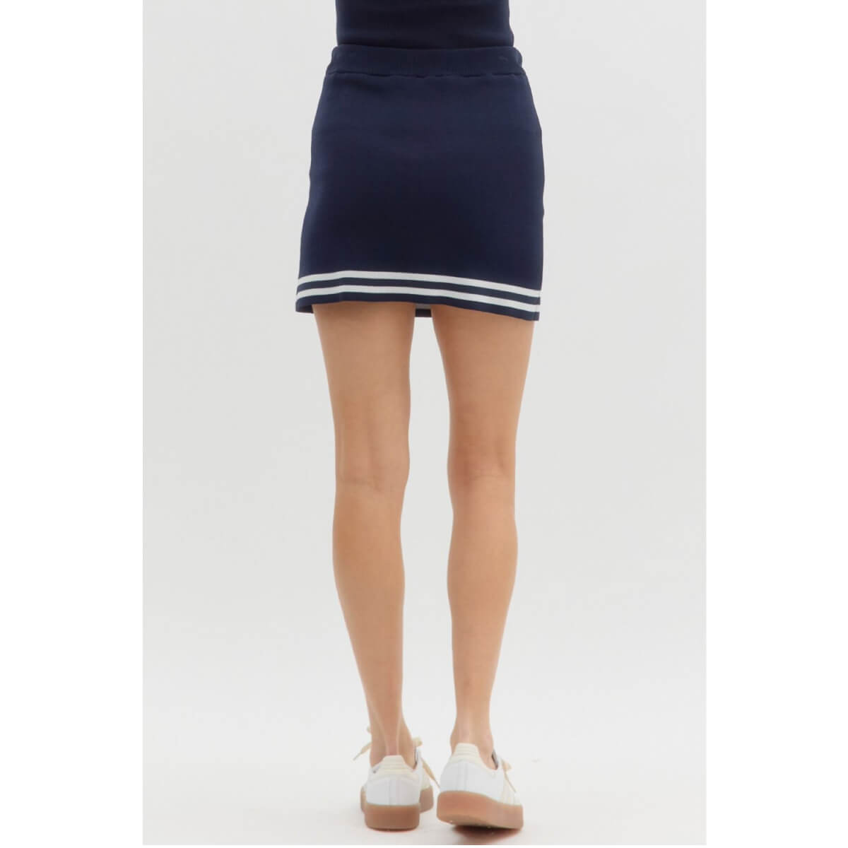 Varsity Stripe Knit Skort