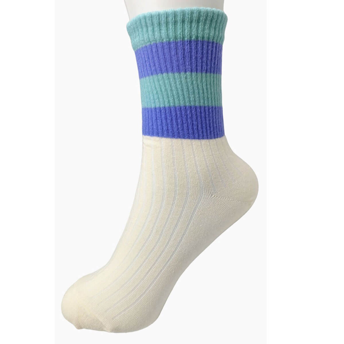 Varsity Striped Half Crew Socks white | MILK MONEY milkmoney.co | women's accessories. cute accessories. trendy accessories. cute accessories for girls. ladies accessories. women's fashion accessories.