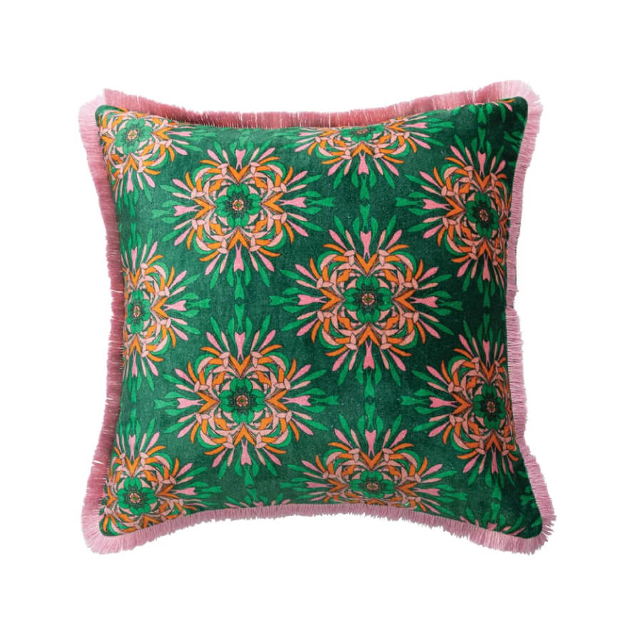 Velvet Floral Printed Throw Pillow green front | MILK MONEY milkmoney.co | Home decor online, Modern home decor, Luxury home furnishings, Best home decor, Home accessories for sale, Living room furniture sets, Kitchen decor ideas, Wall art for home, Bathroom accessories, Vintage home decor, Minimalist home decor