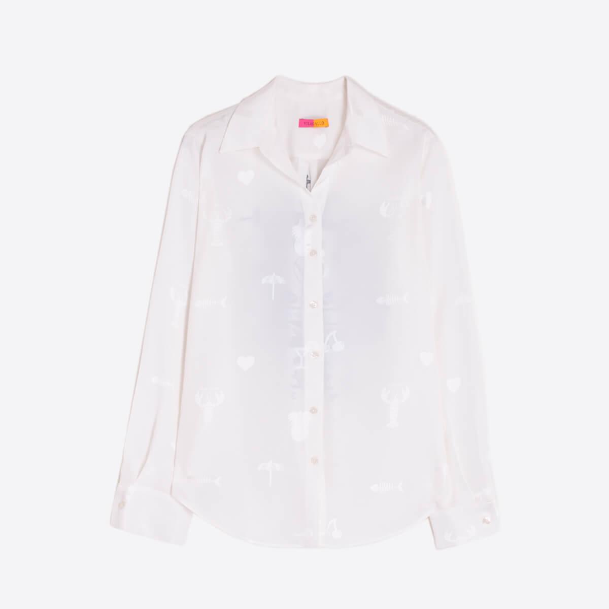 Vilagallo Fluida with Blue Back Shield white front | MILK MONEY milkmoney.co | cute clothes for women. womens online clothing. trendy online clothing stores. womens casual clothing online. trendy clothes online. trendy women's clothing online. ladies online clothing stores. trendy women's clothing stores. cute female clothes.