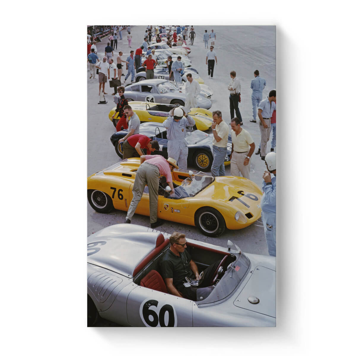 Vintage Monte Carlo Racer Photo Canvas Wall Art