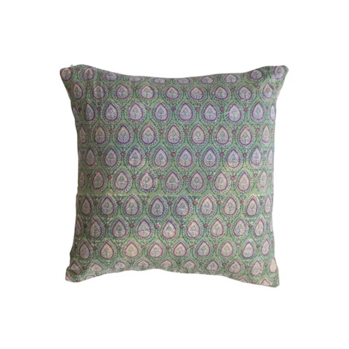 Vintage Printed Cotton Kantha Throw Pillow green front | MILK MONEY milkmoney.co | Home decor online, Modern home decor, Luxury home furnishings, Best home decor, Home accessories for sale, Living room furniture sets, Kitchen decor ideas, Wall art for home, Bathroom accessories, Vintage home decor, Minimalist home decor