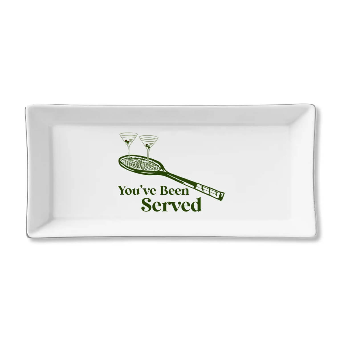 You've Been Served Ceramic Serving Tray