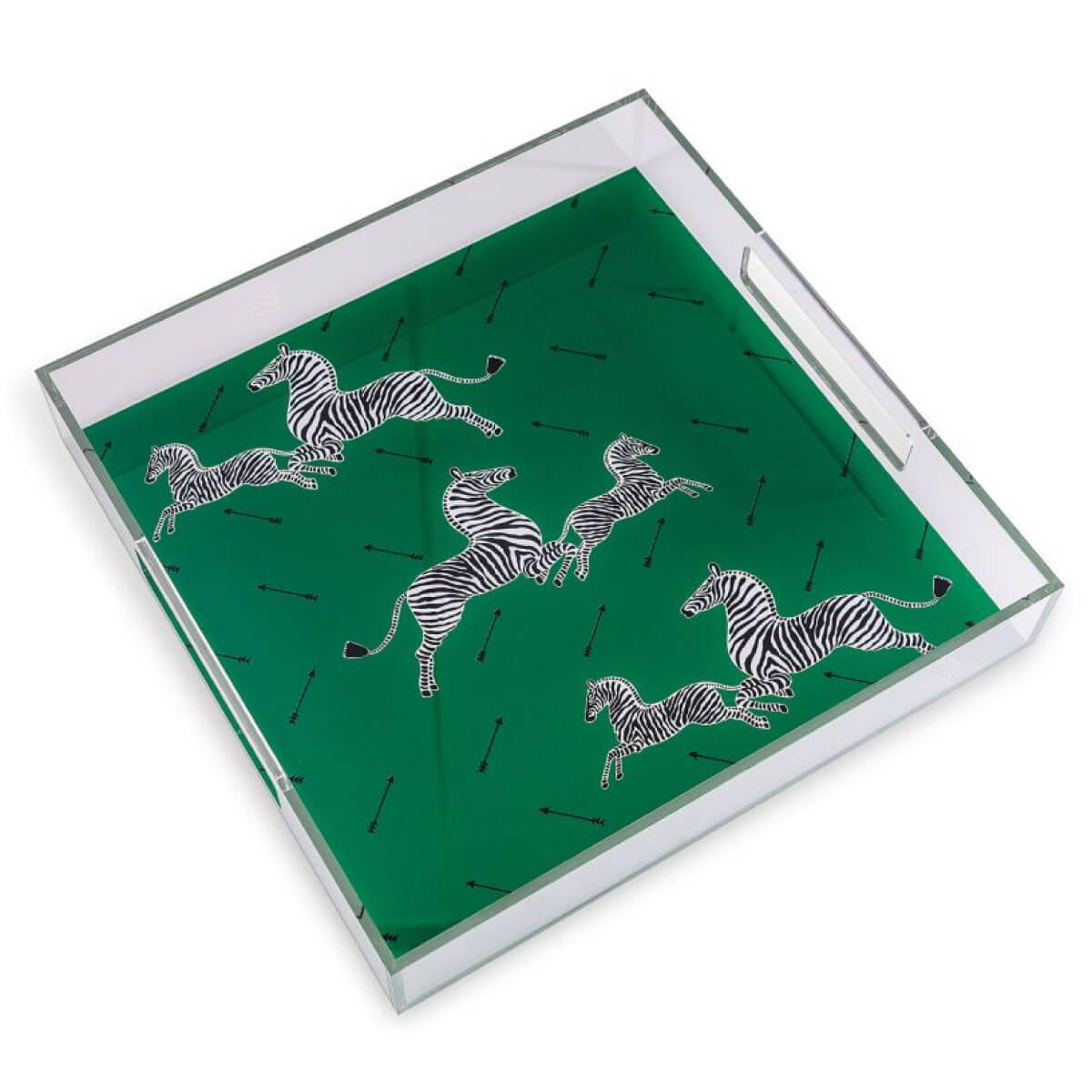 Scalamandré Zebra Lucite Tray green front | MILK MONEY milkmoney.co | Home decor online, Modern home decor, Luxury home furnishings, Best home decor, Home accessories for sale, Living room furniture sets, Kitchen decor ideas, Wall art for home, Bathroom accessories, Vintage home decor, Minimalist home decor