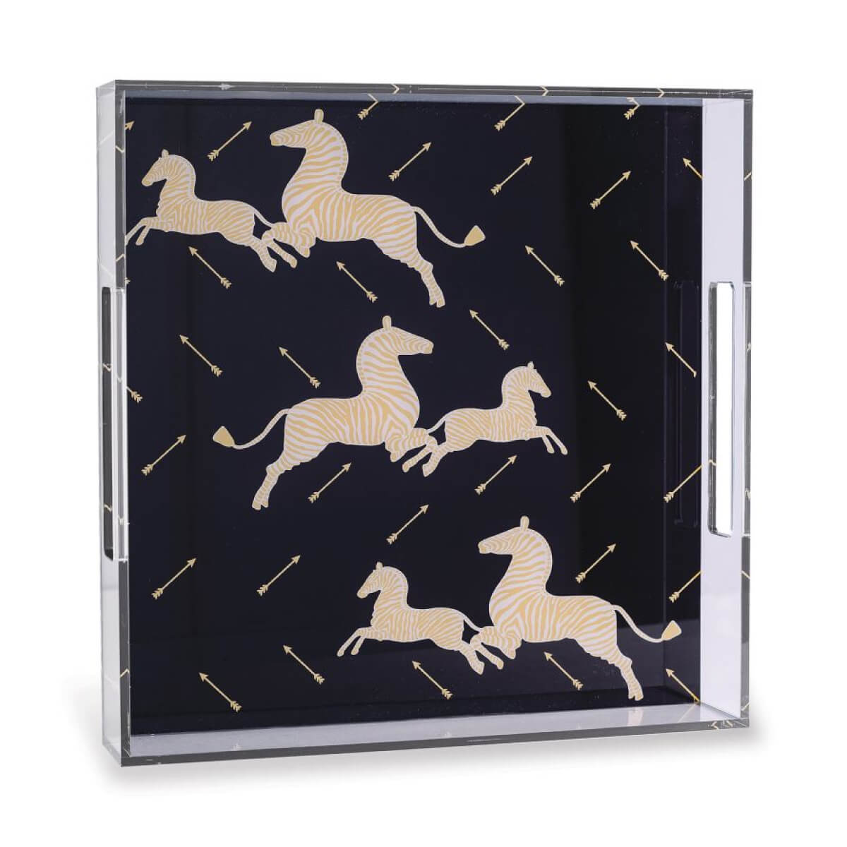 Scalamandré Zebra Lucite Tray
