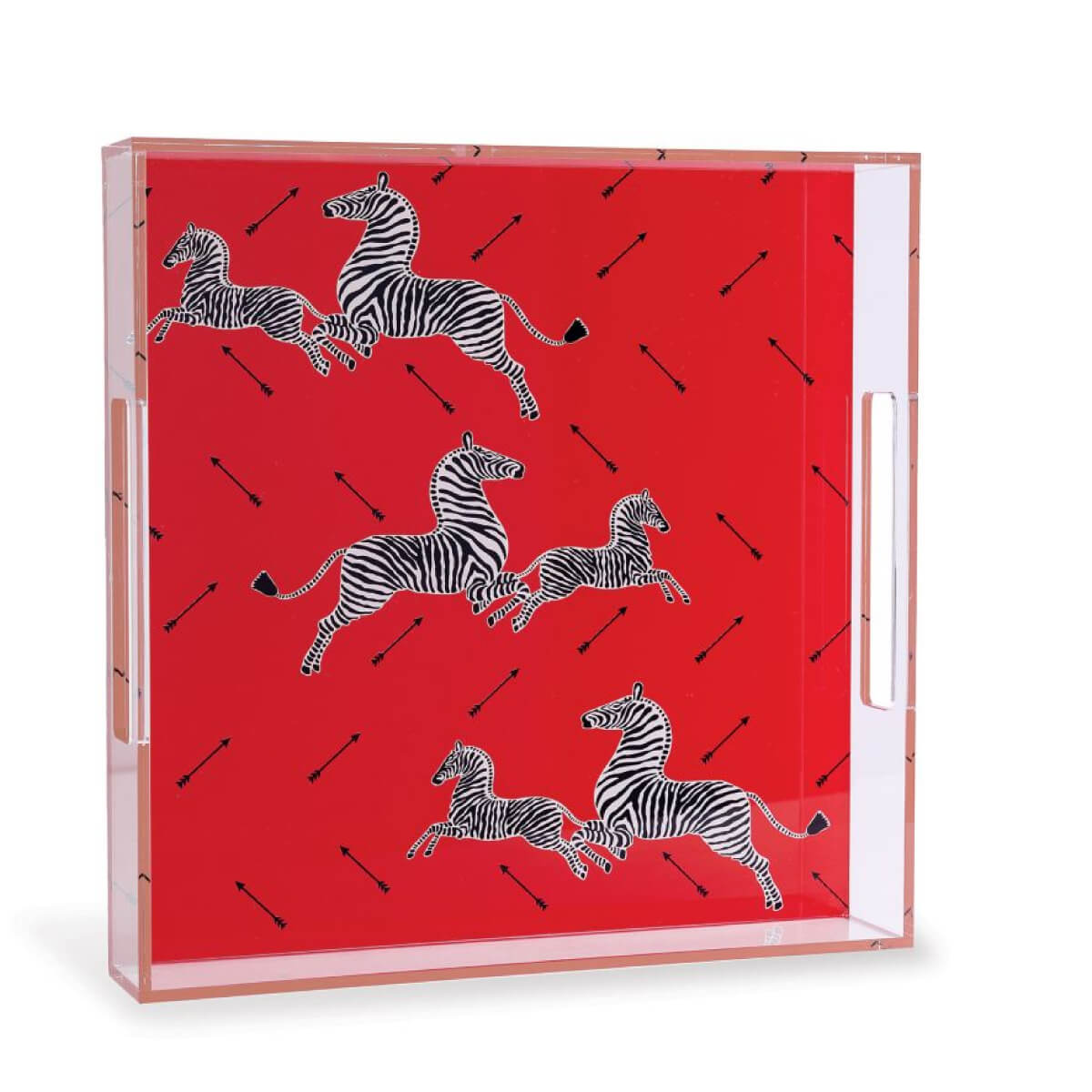 Scalamandré Zebra Lucite Tray red front | MILK MONEY milkmoney.co | Home decor online, Modern home decor, Luxury home furnishings, Best home decor, Home accessories for sale, Living room furniture sets, Kitchen decor ideas, Wall art for home, Bathroom accessories, Vintage home decor, Minimalist home decor
