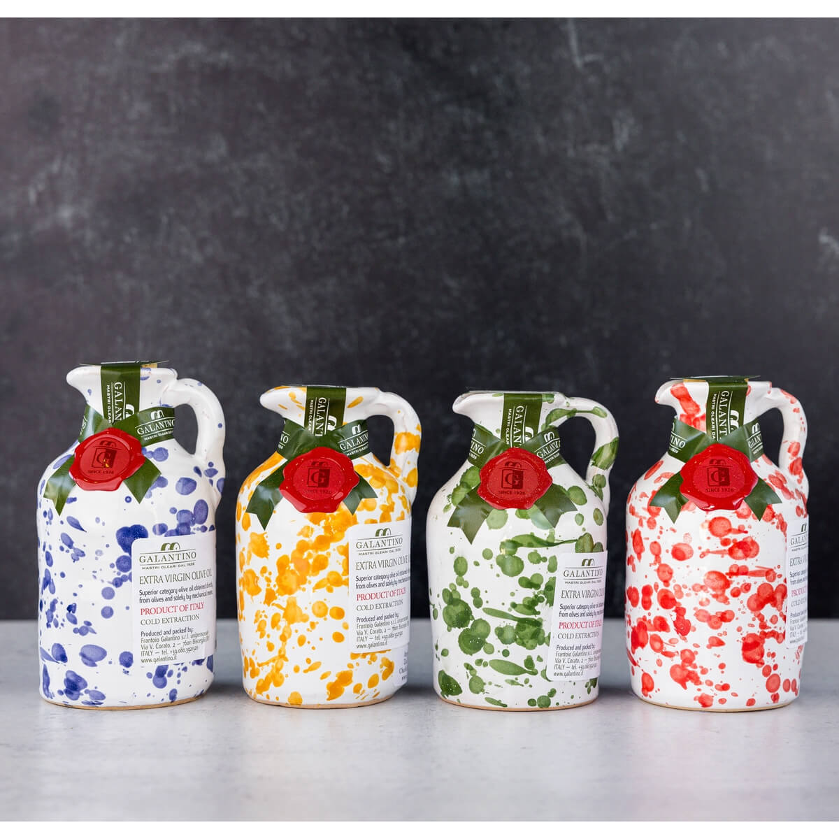 Zia Pia Fantasia Extra Virgin Olive Oil Ceramic 250ml Bottle