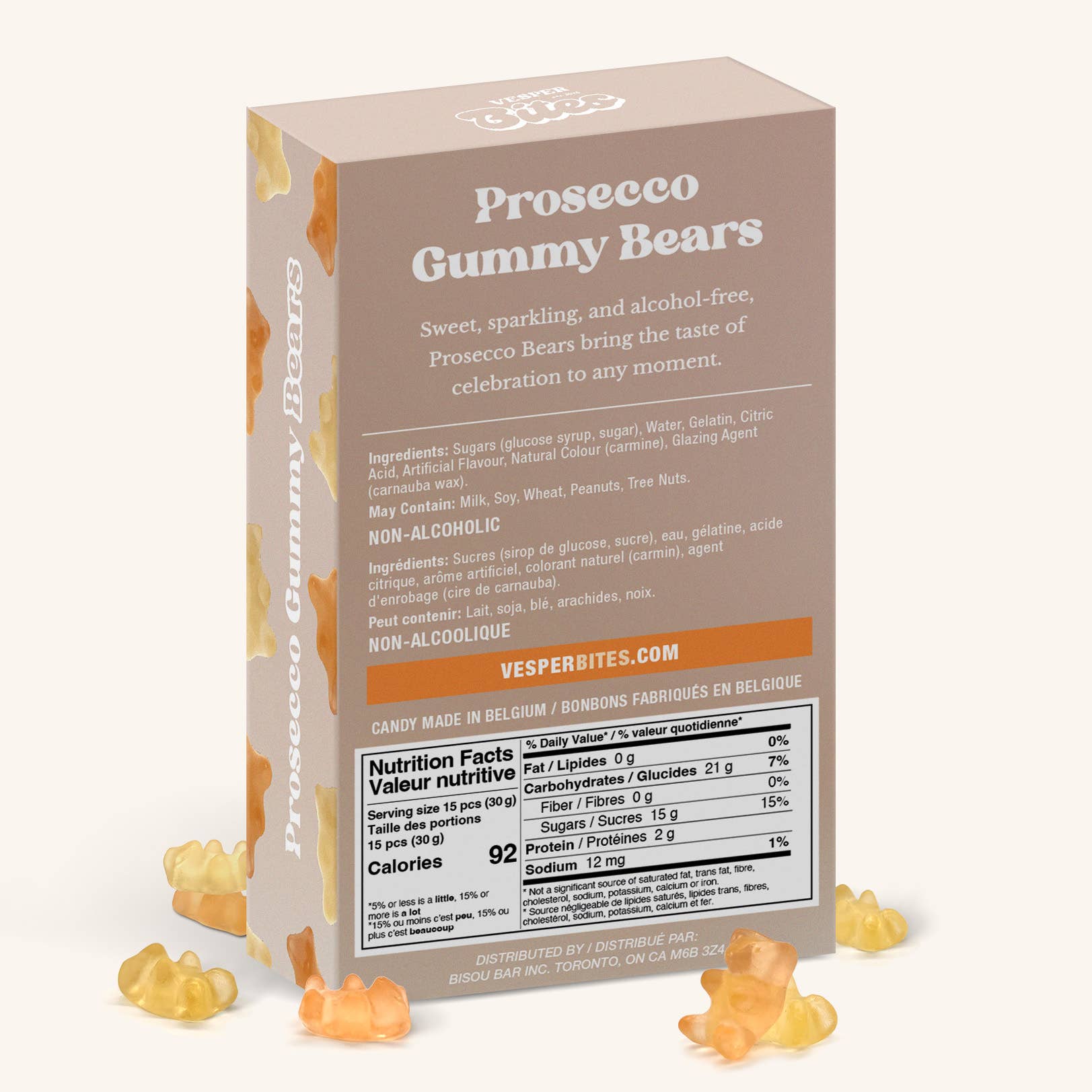 Prosecco Inspired Gummy Bears