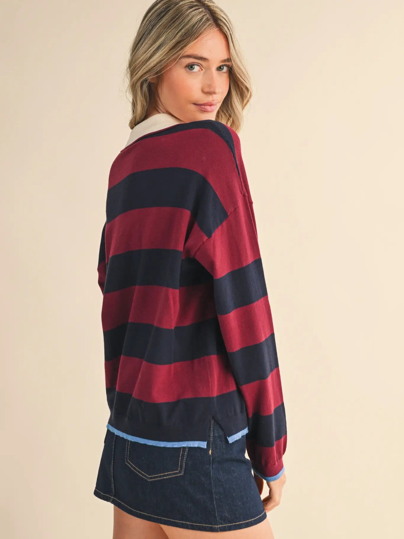 Striped Rugby Sweater