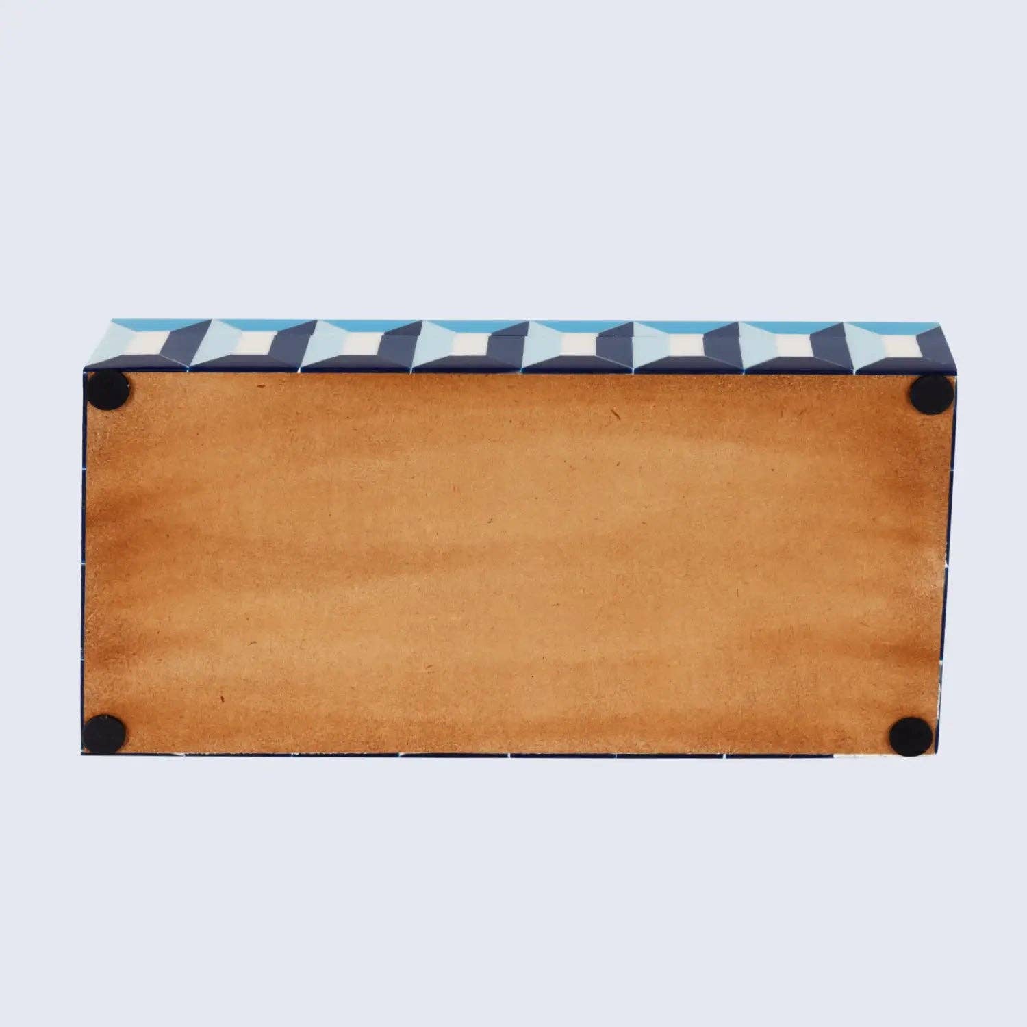 Blue Geometric Decorative Box