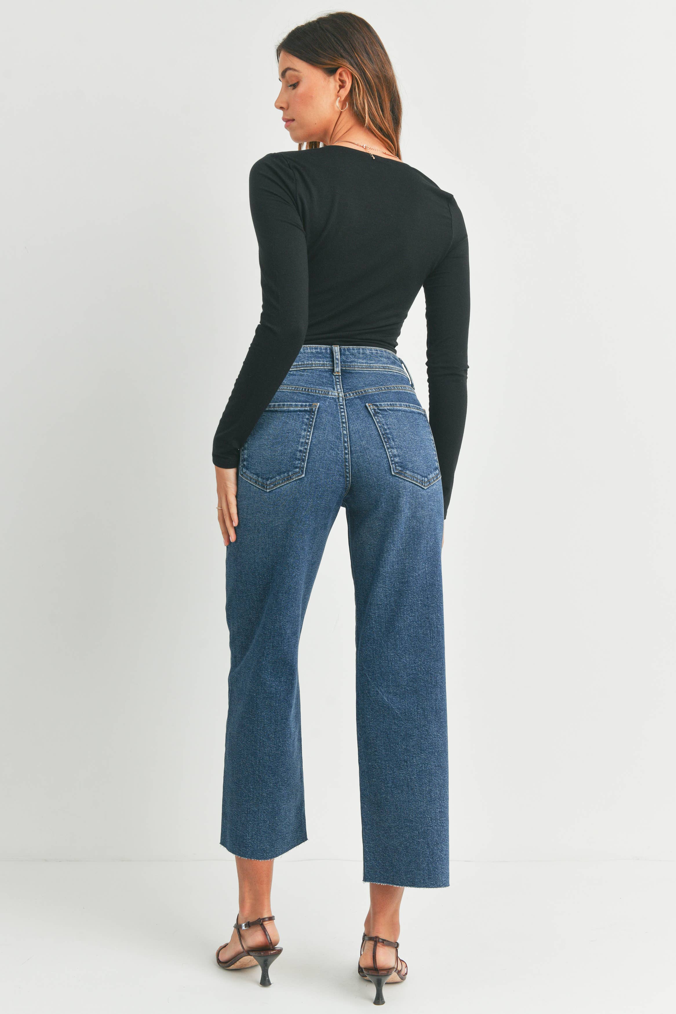 JBD Hi-Rise Utility Wide Leg Jean
