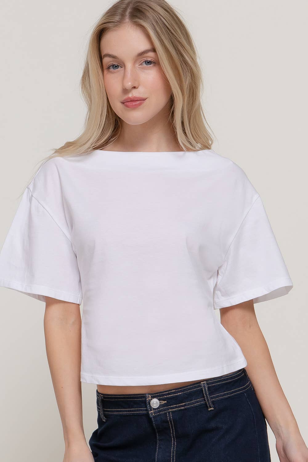 Boat Neck Cotton Top
