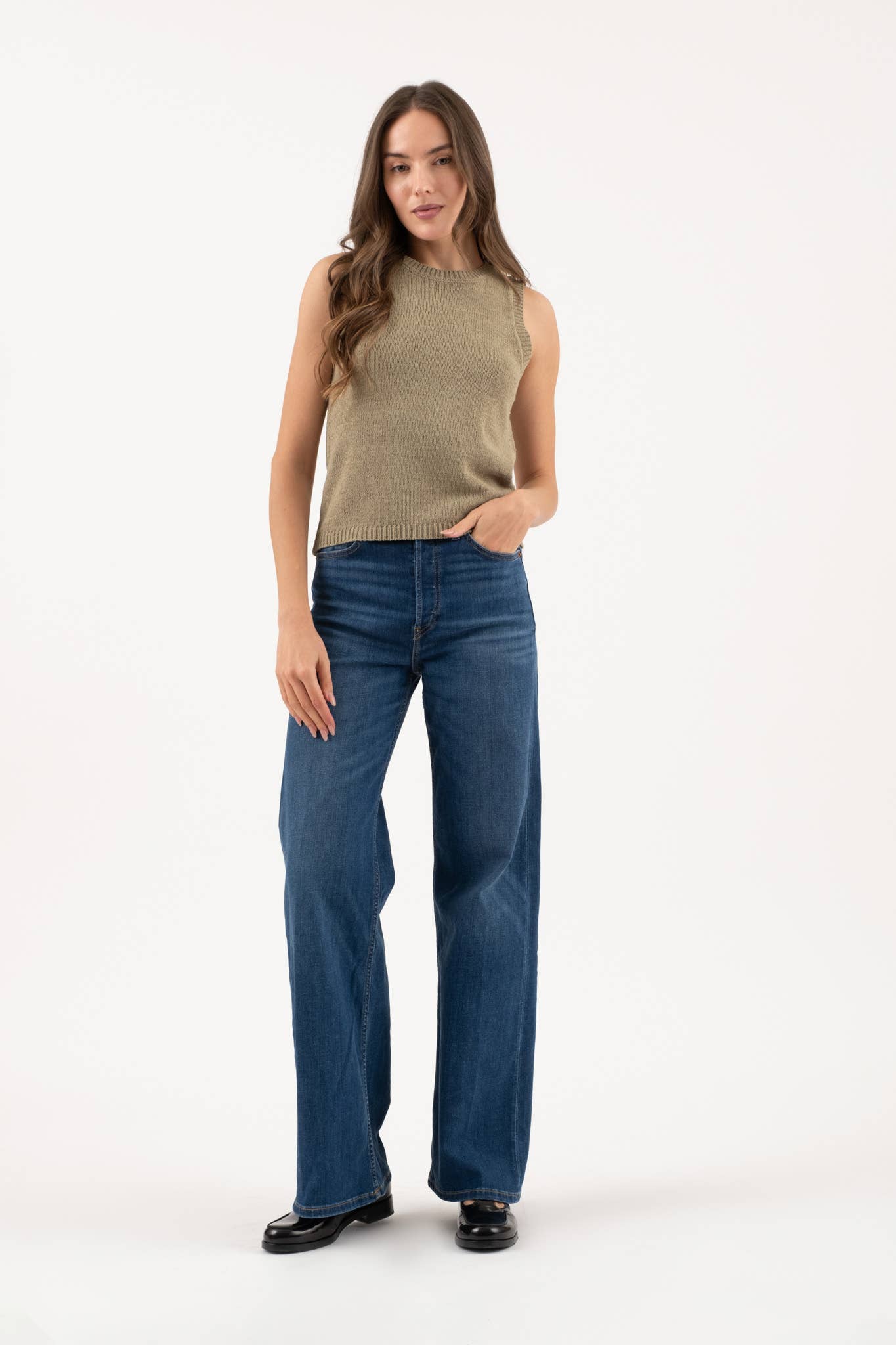 Knit Pullover Sweater Tank