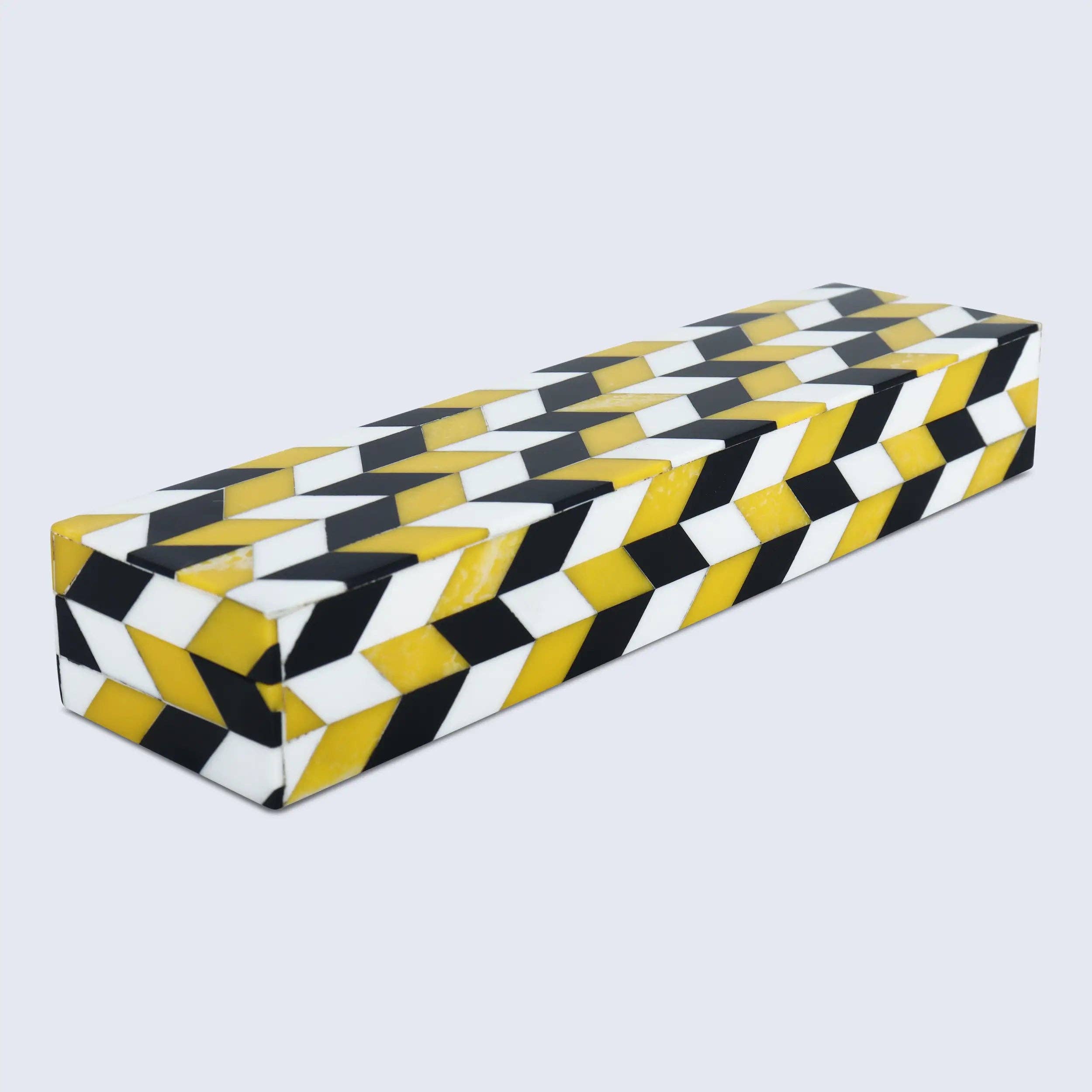 Yellow and Black Decorative Box