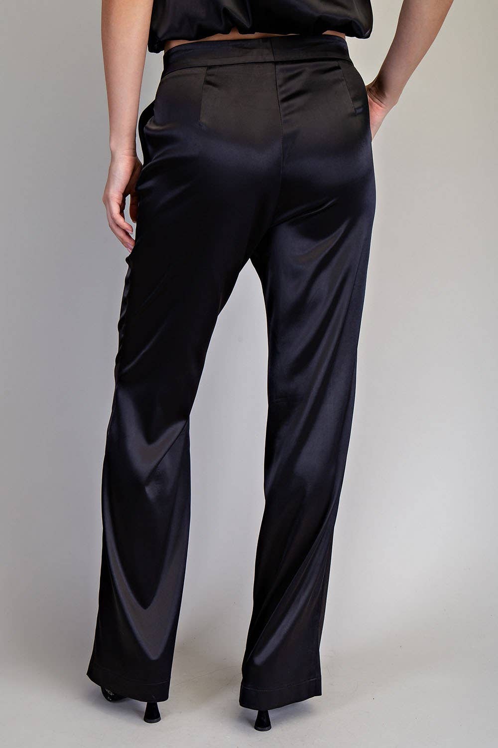 Satin Straight Leg Pants