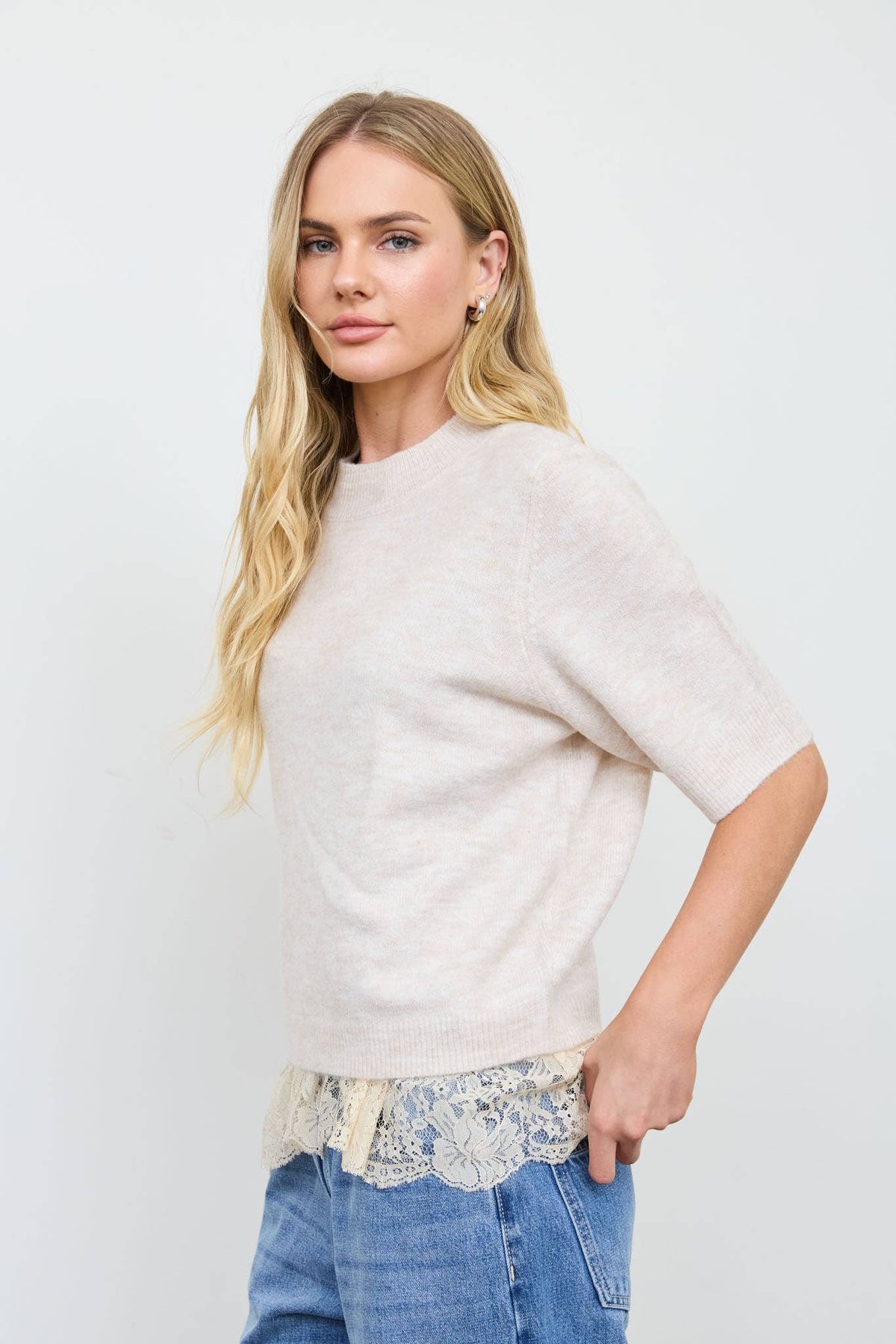 Crewneck SS Pullover Sweater