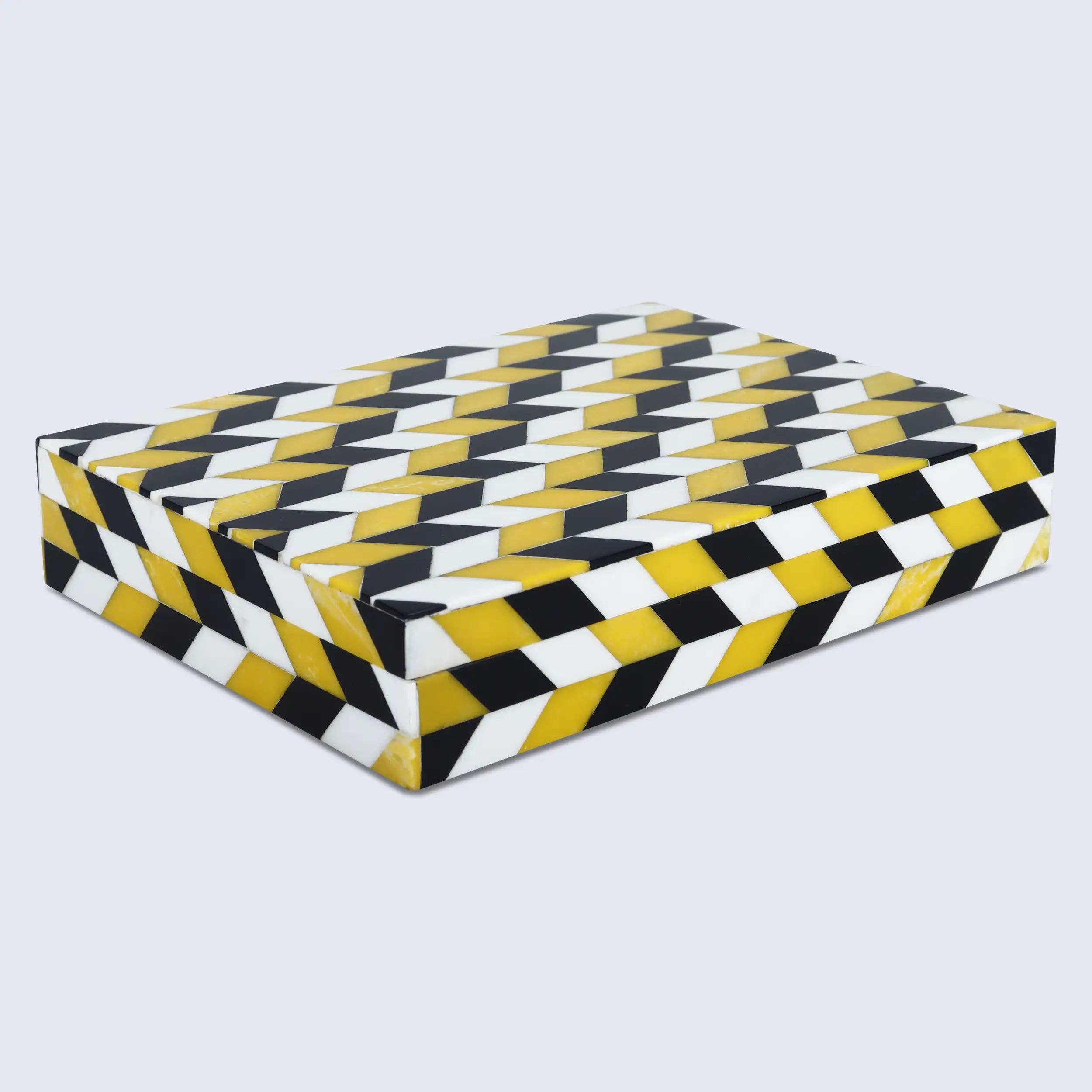 Yellow and Black Decorative Box