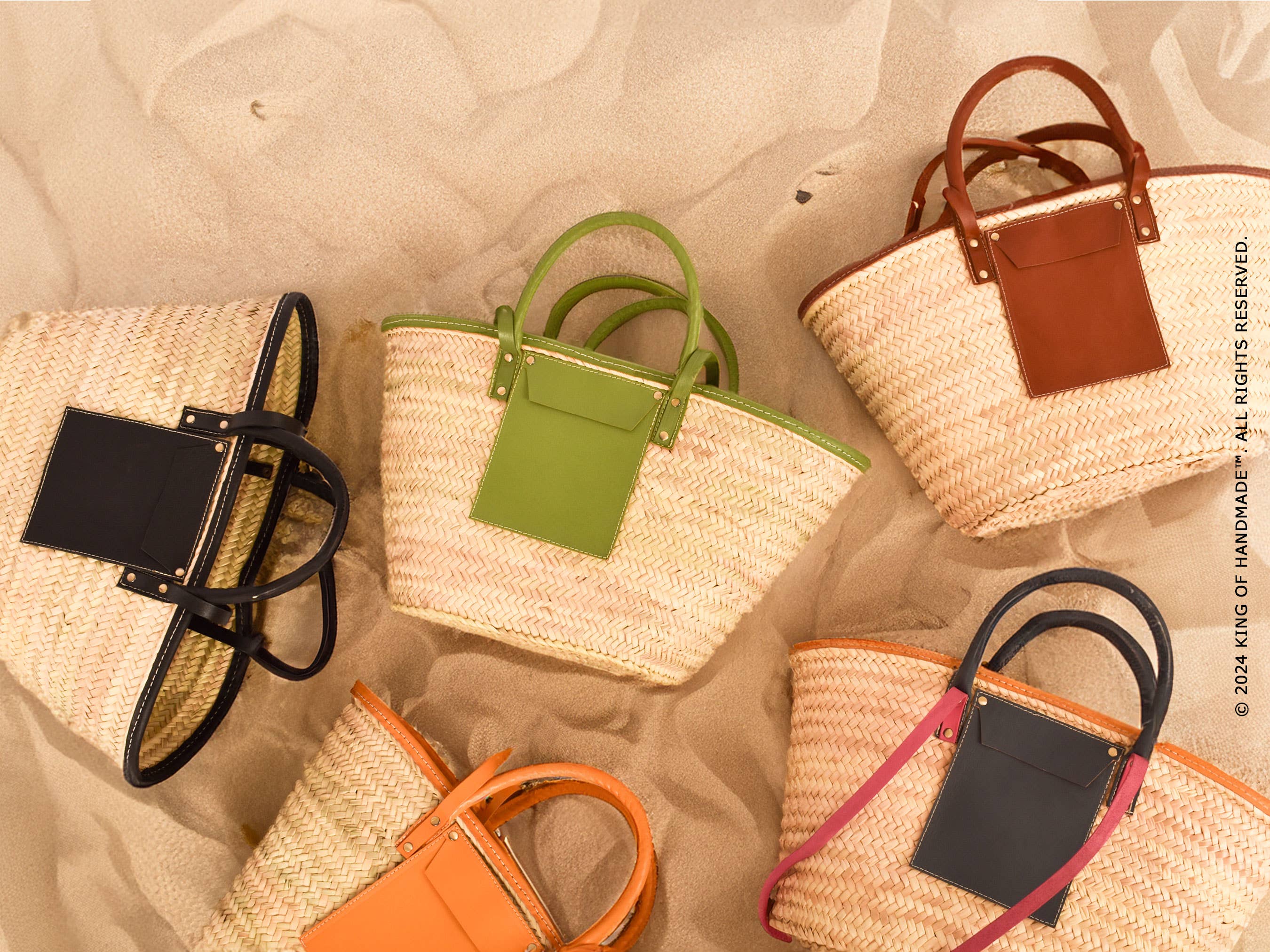 Woven Straw Shoulder Tote Bag