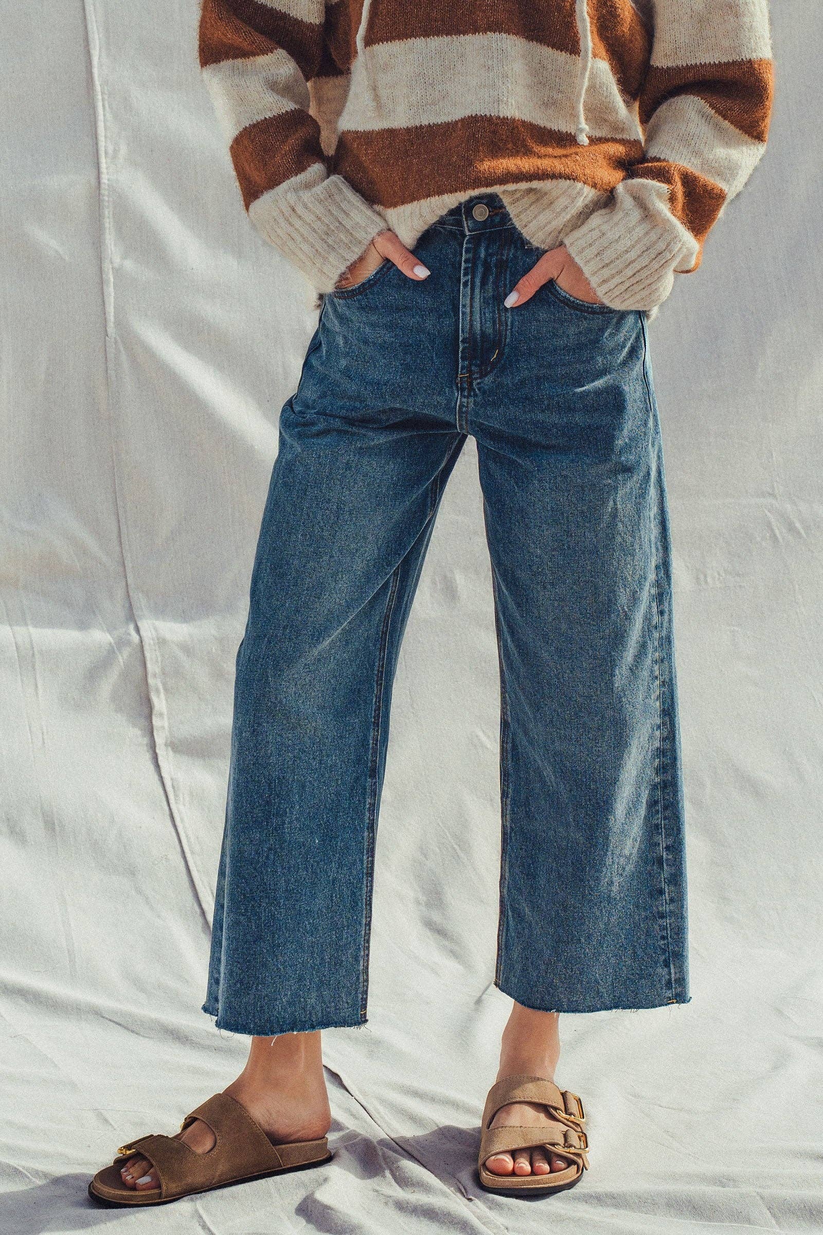 Wide Leg High Waist Jeans
