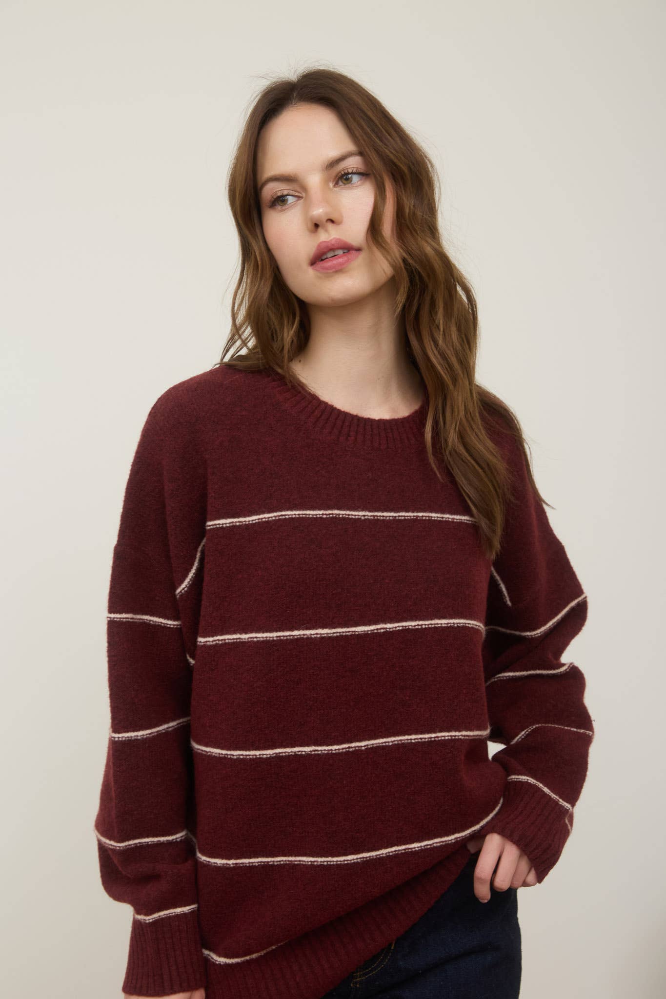 Cozy Striped Oversize Sweater
