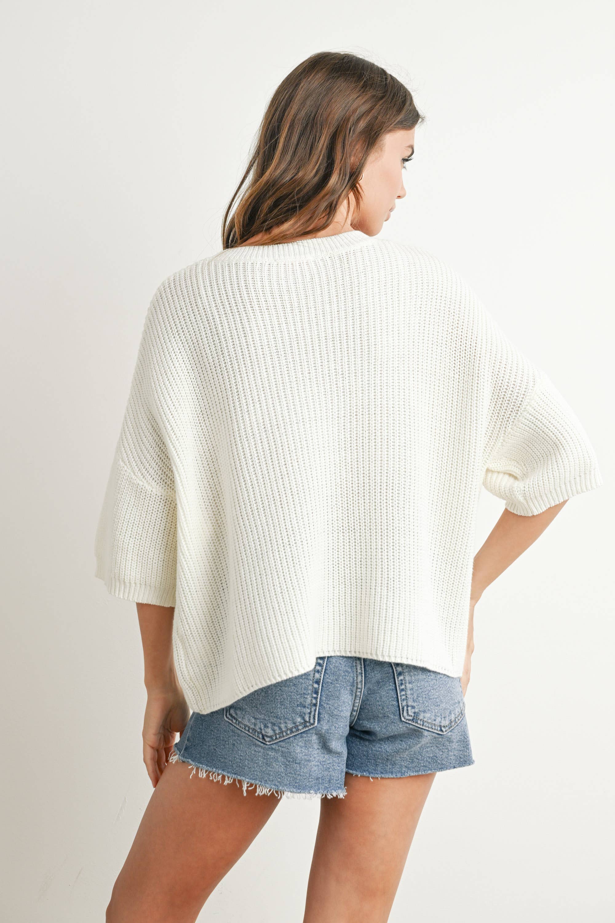 Flag Print Knit Sweater
