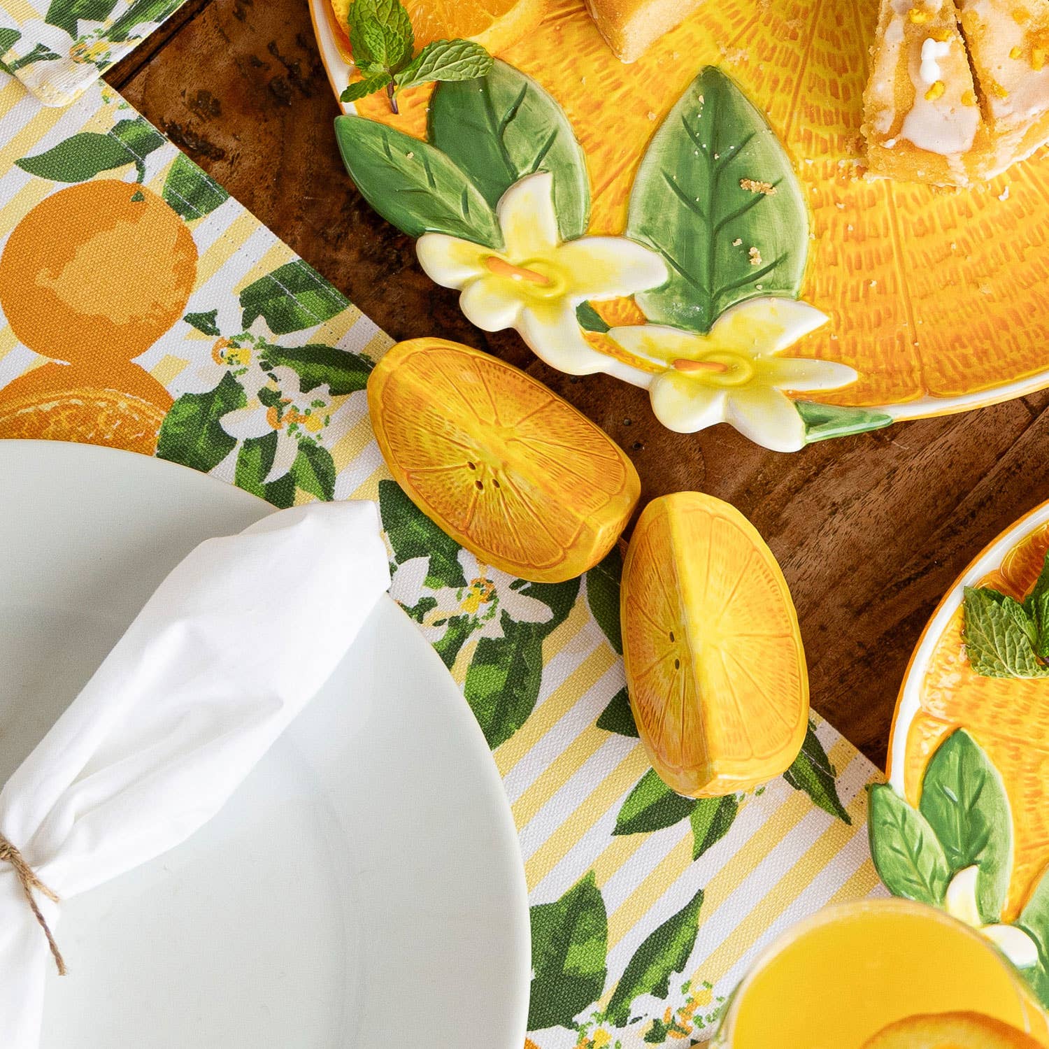 Orange Salt & Pepper Shaker Boxed Set