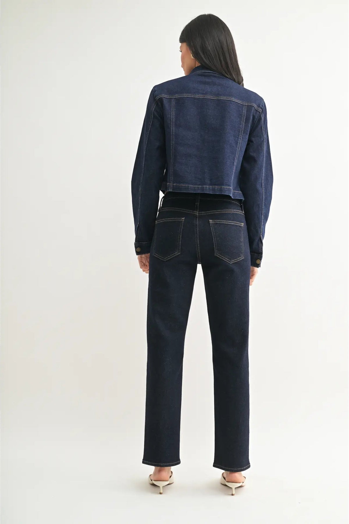 JBD Mid Rise Straight Leg Jean