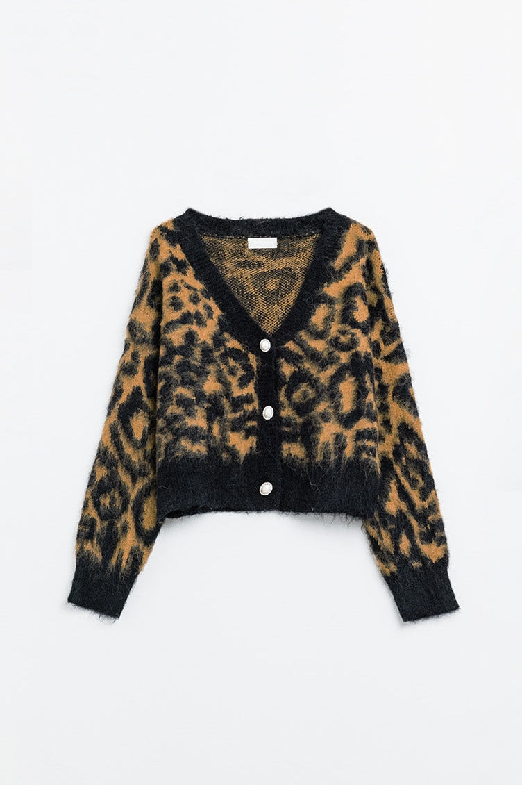 Leopard Print Cardigan