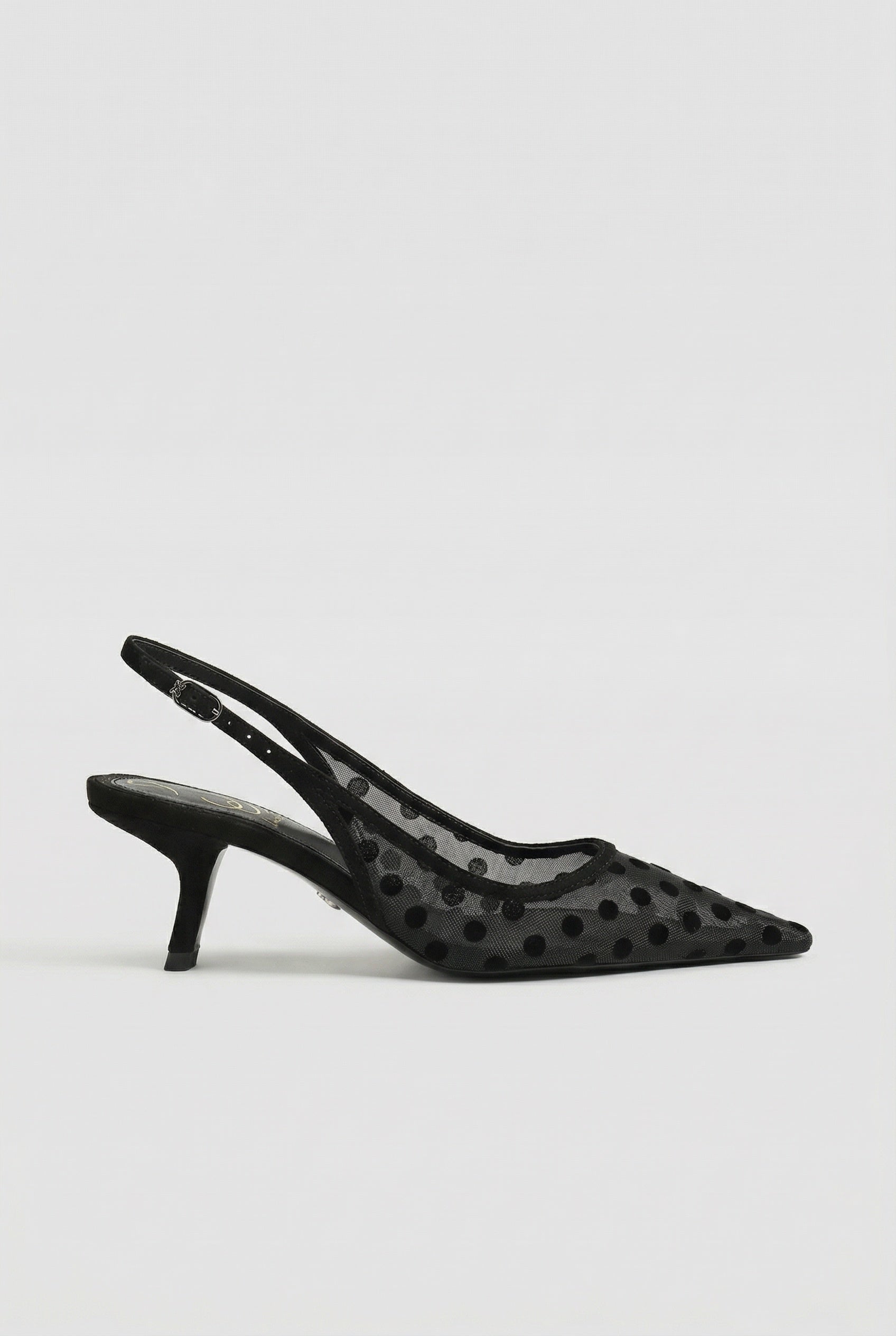 Sam Edelman Bianka Polka Dot Mesh Slingback Pump