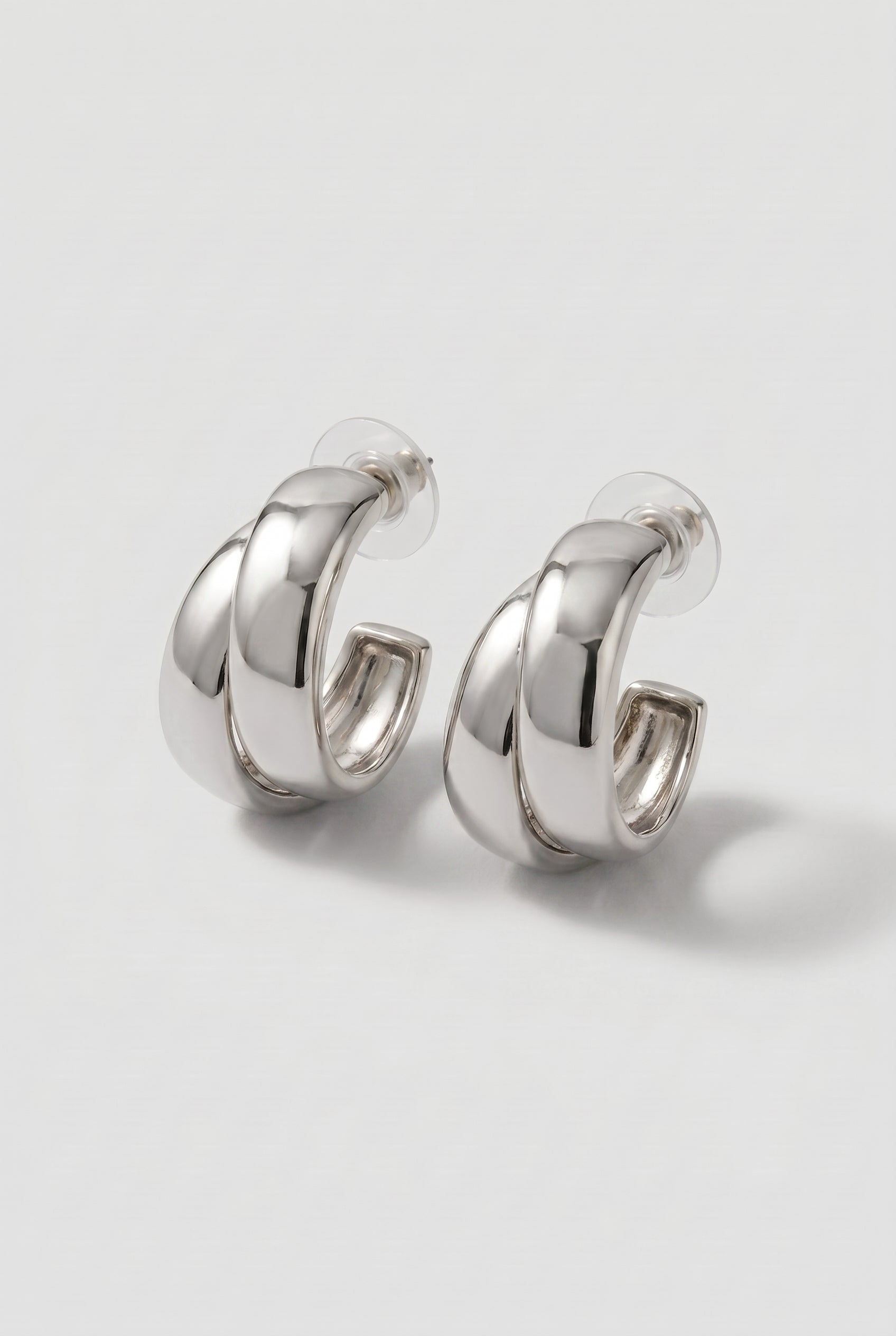 Crossover Hoop Earrings
