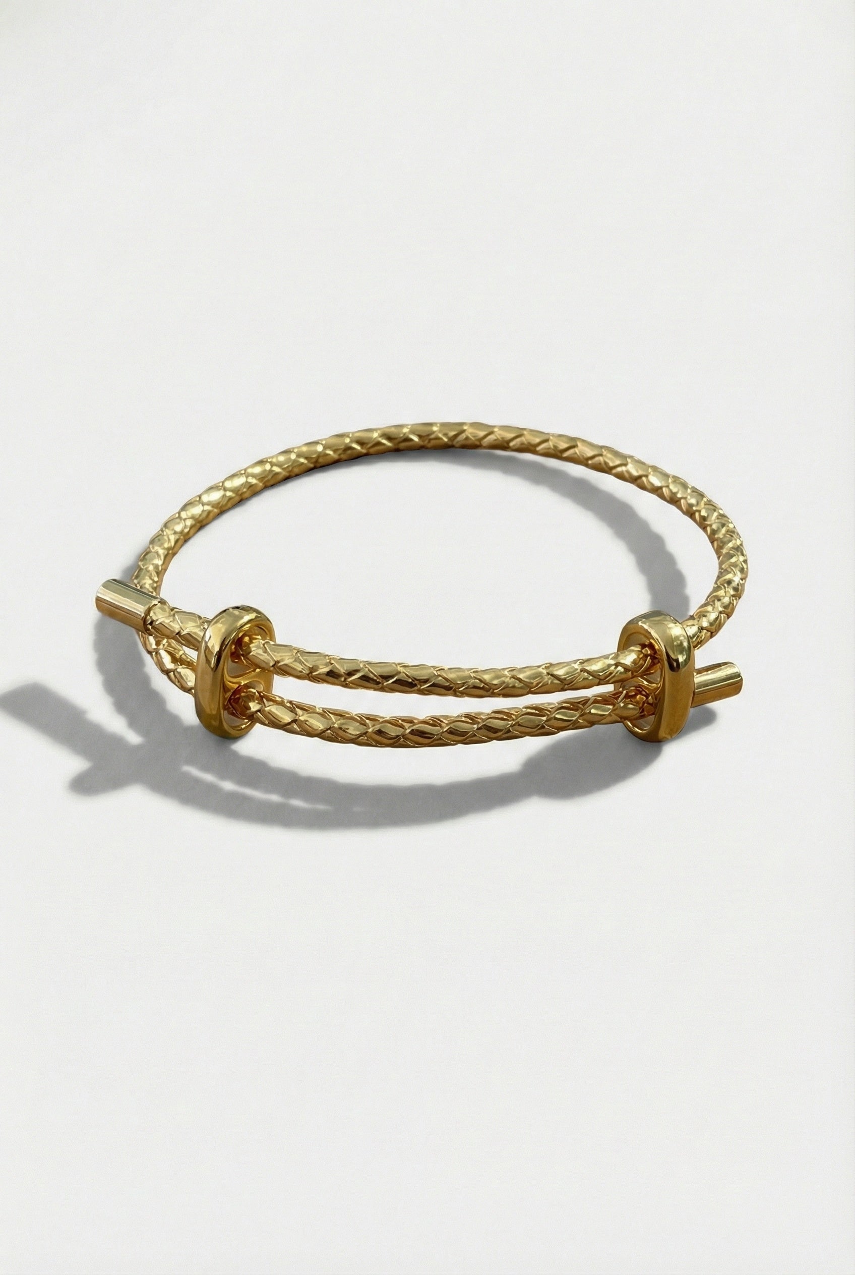 Adjustable Braided Leather Bracelet