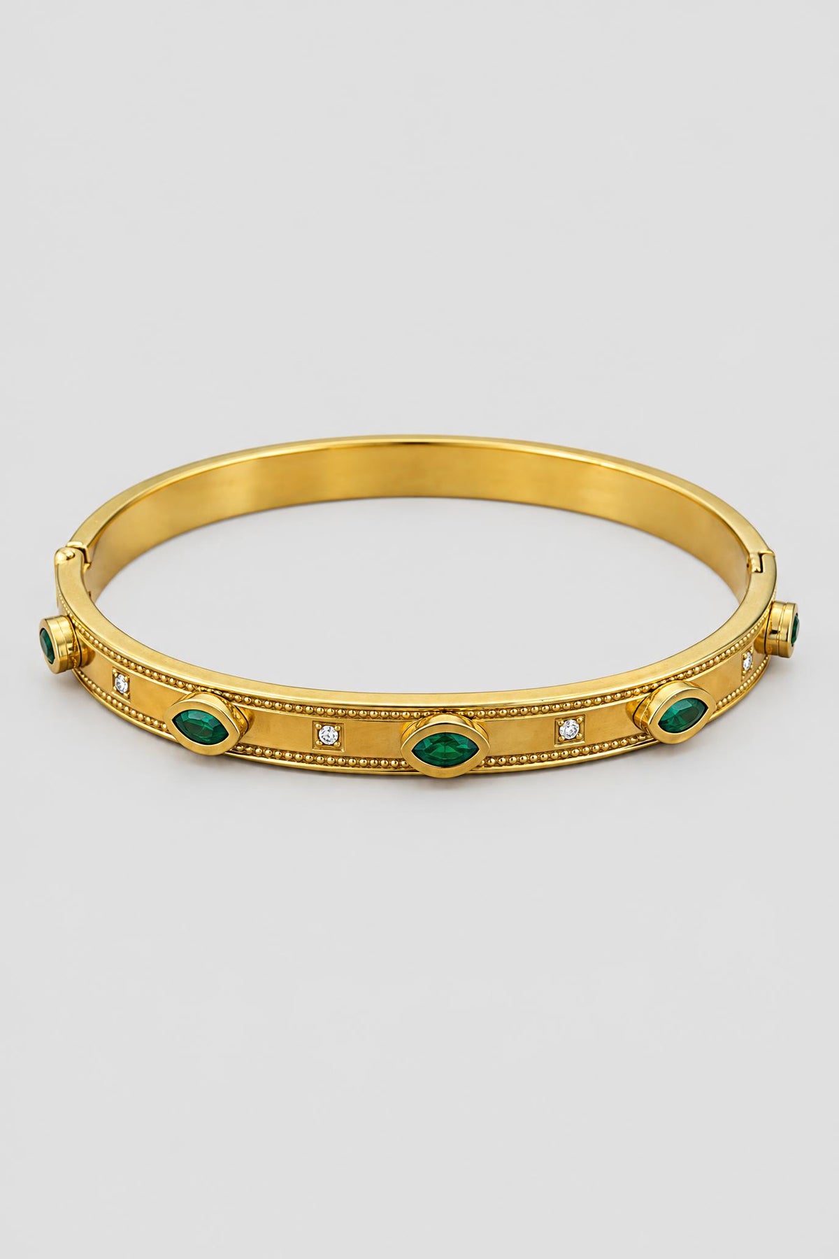 Emerald Eyelet Bracelet